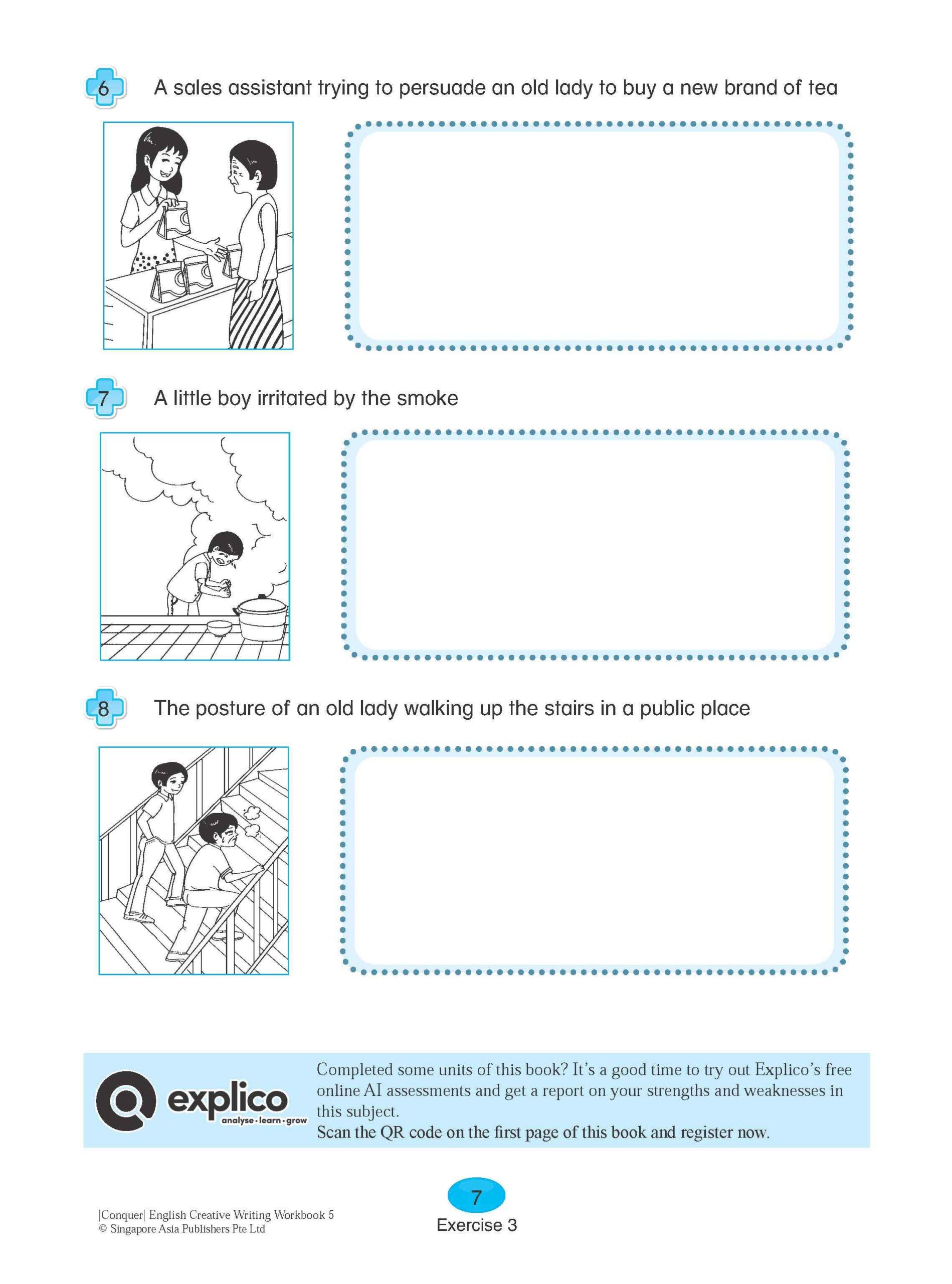 Conquer English Creative Writing For Primary Levels Workbook 5
