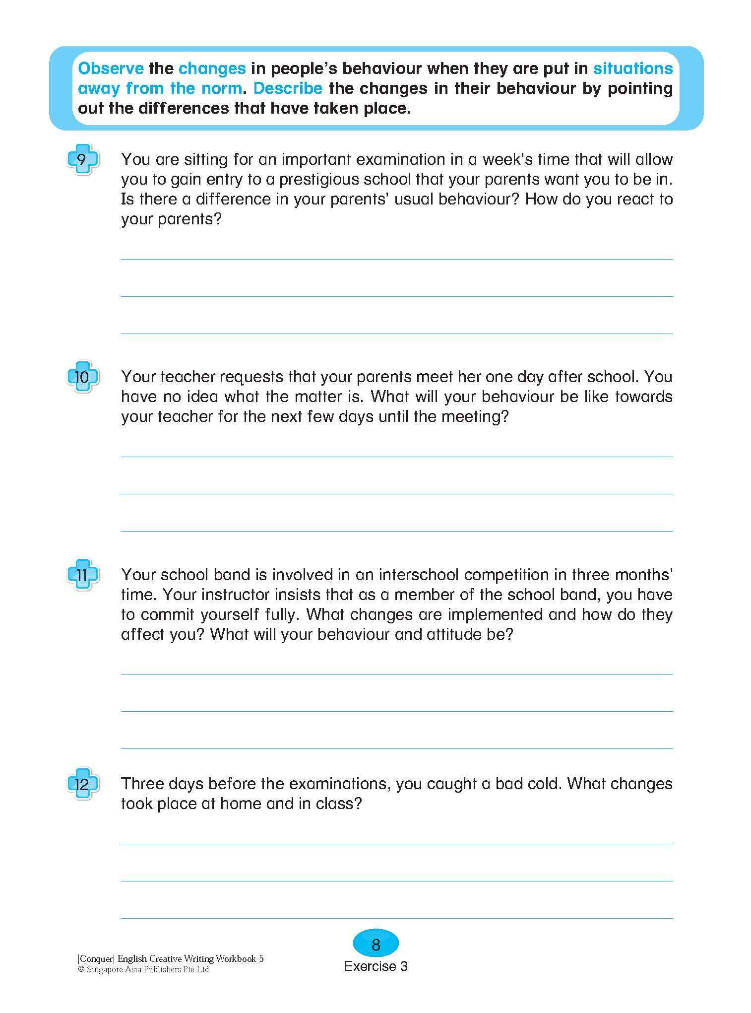 Conquer English Creative Writing For Primary Levels Workbook 5