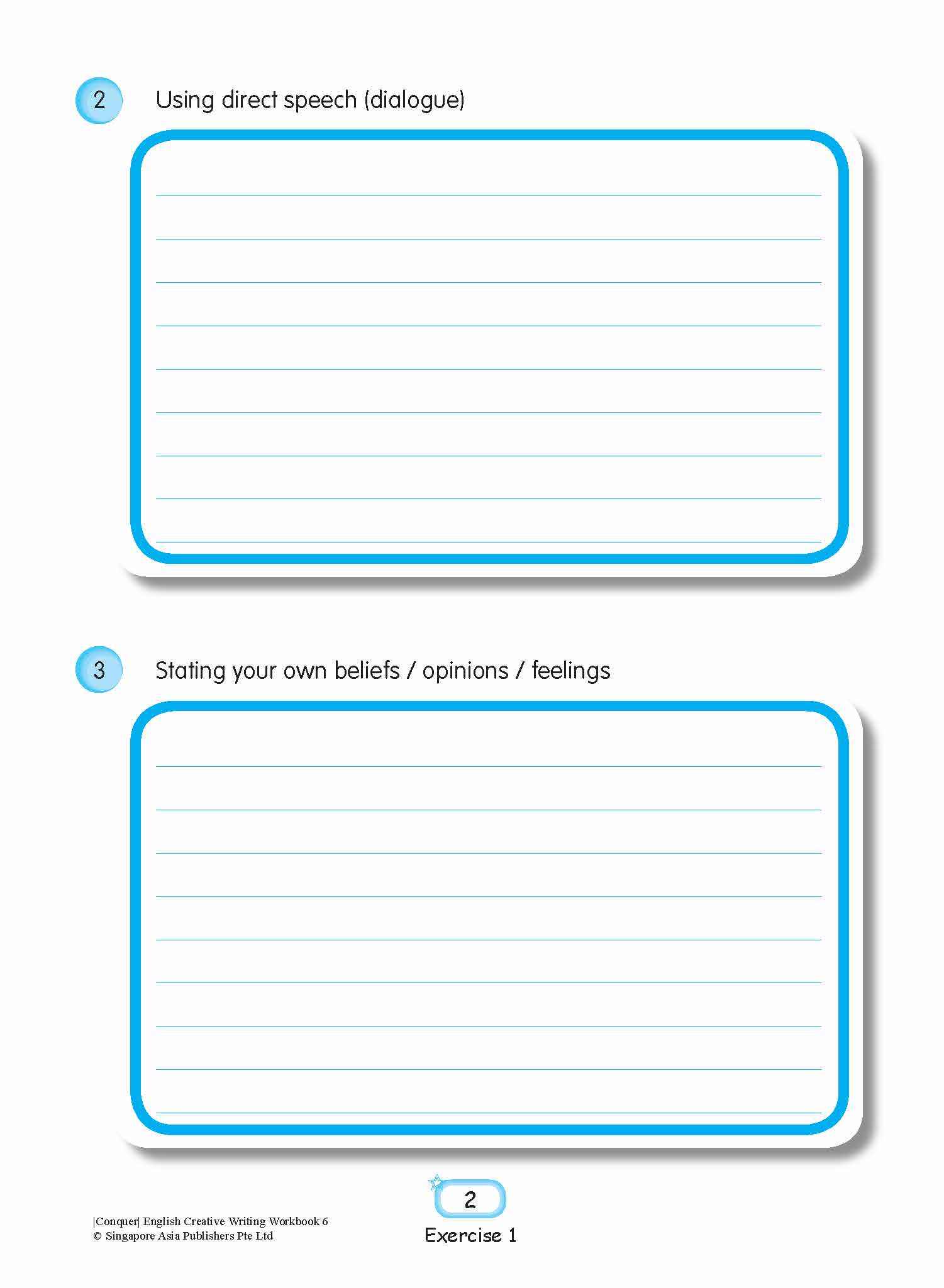 Conquer English Creative Writing Workbook 6