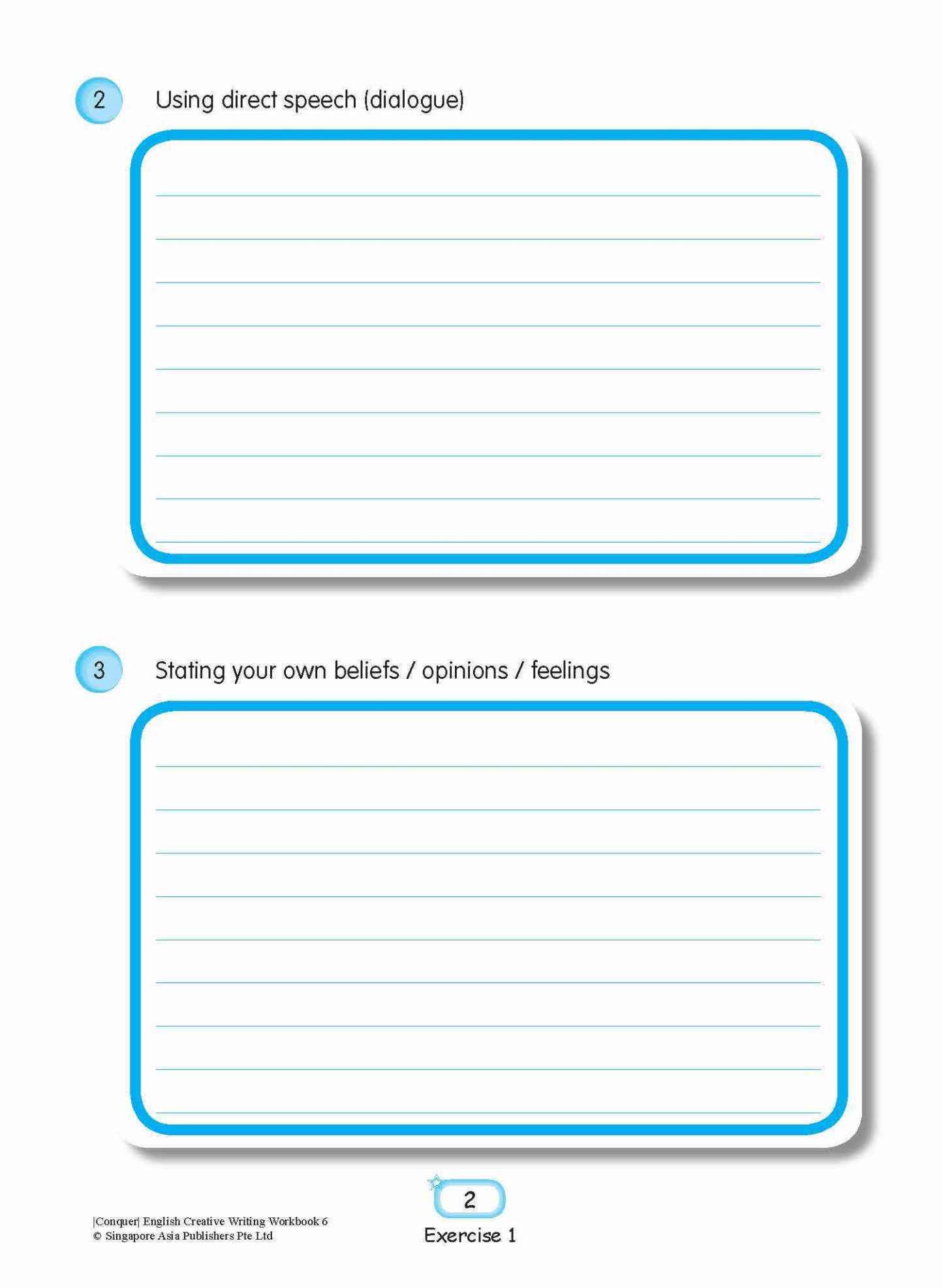 Conquer English Creative Writing Workbook 6