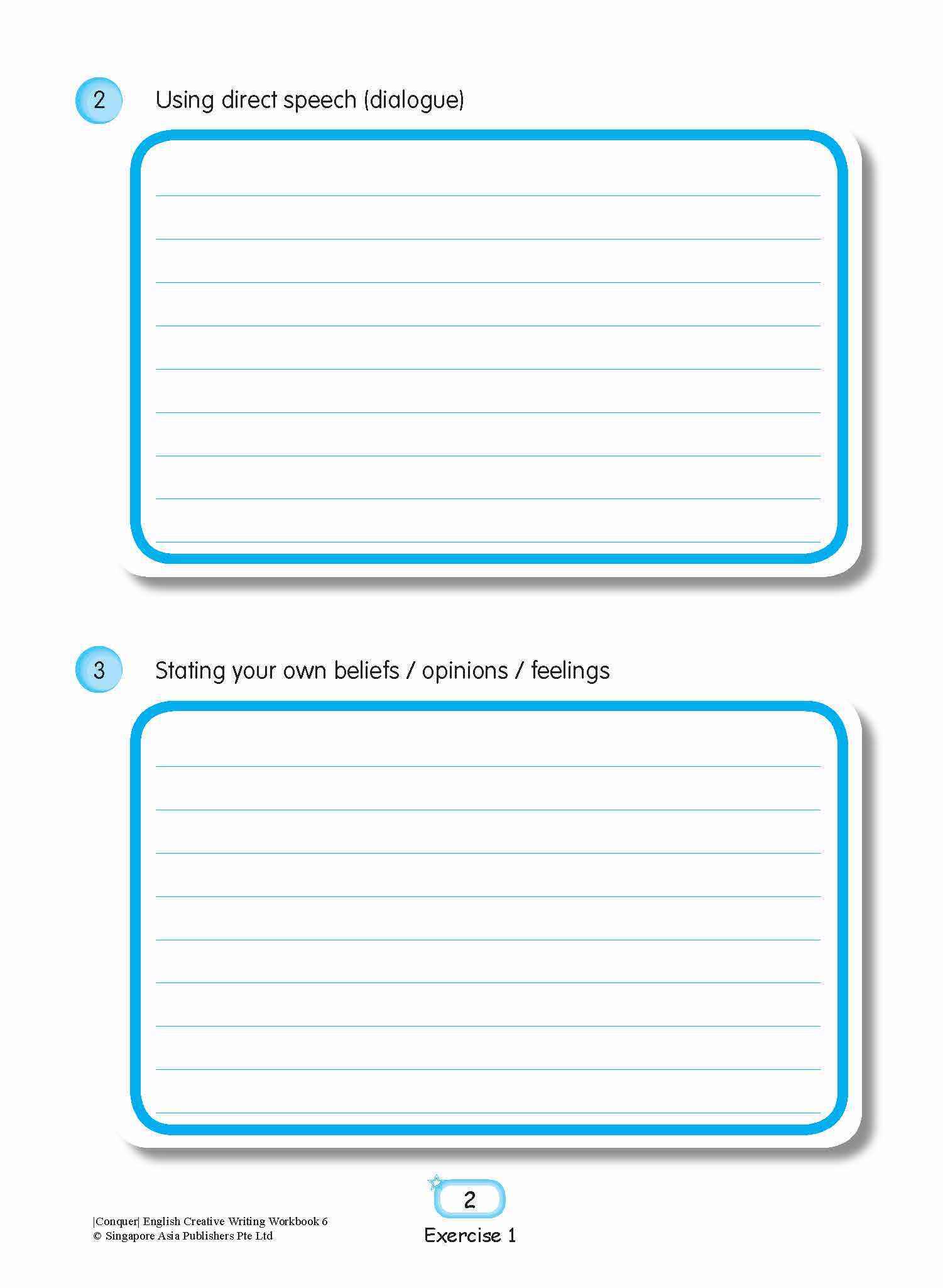 Conquer English Creative Writing Workbook 6