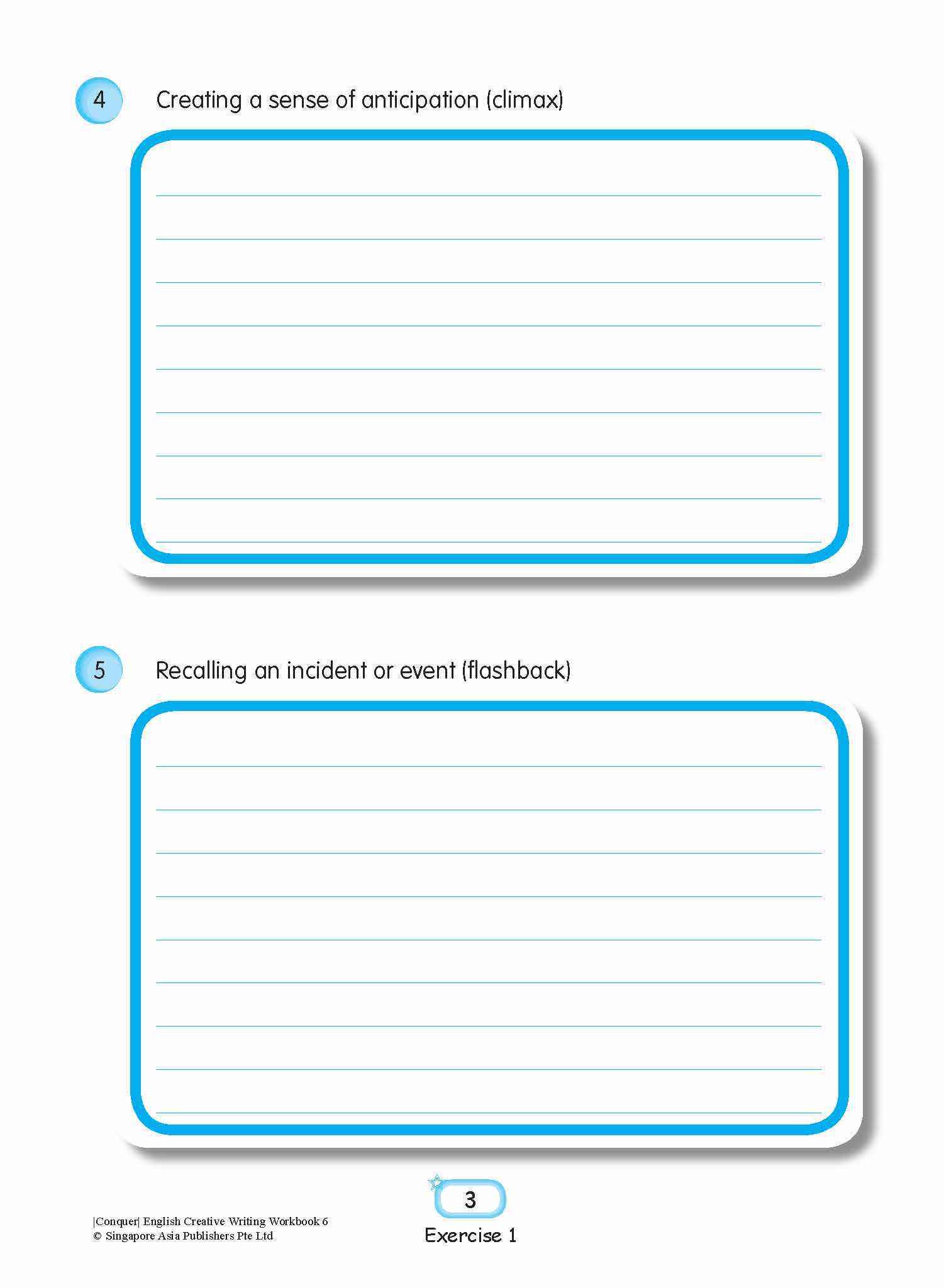 Conquer English Creative Writing Workbook 6