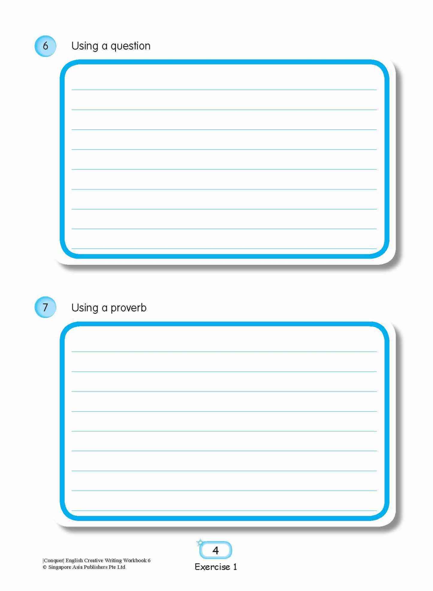 Conquer English Creative Writing Workbook 6