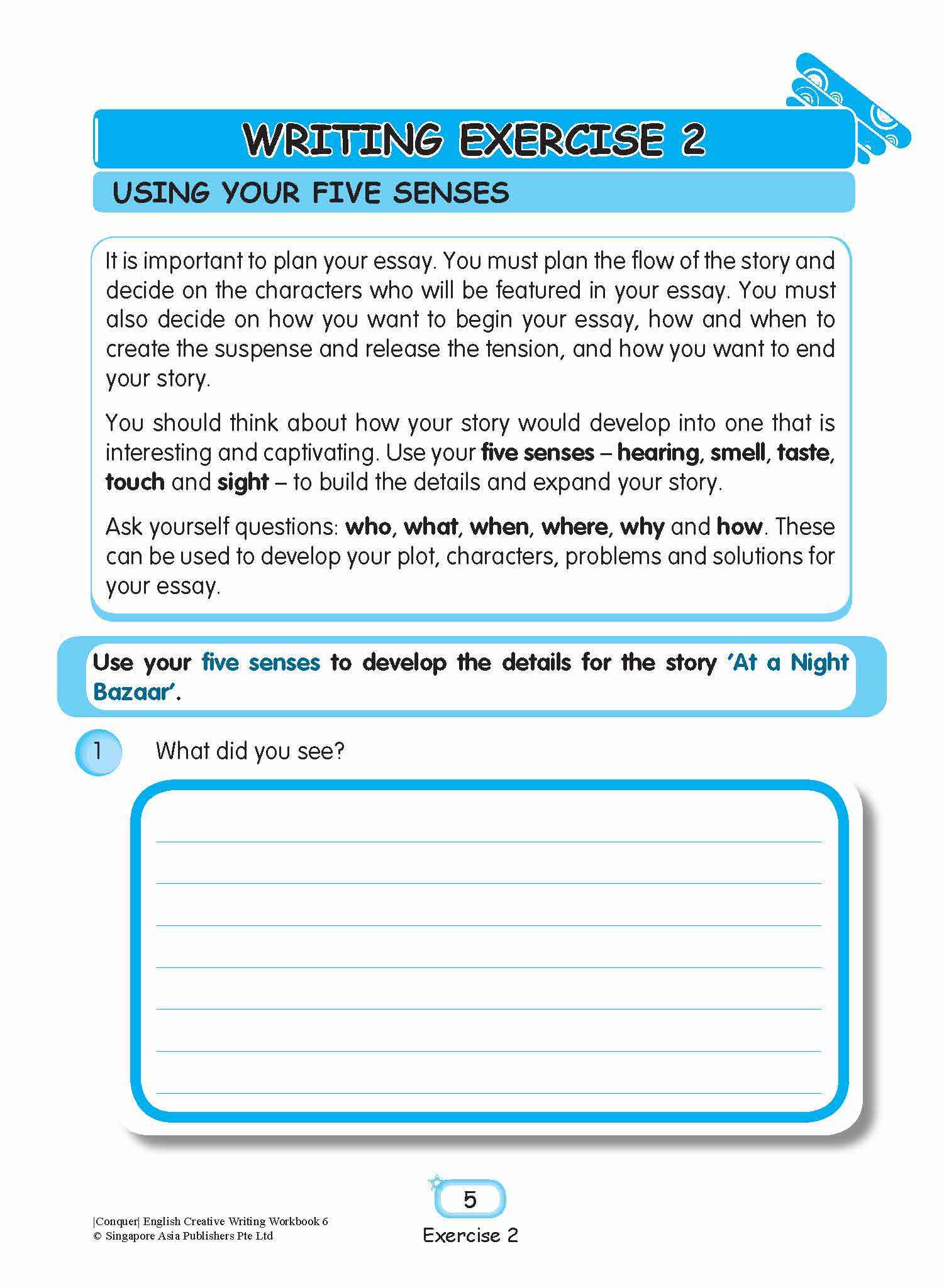 Conquer English Creative Writing Workbook 6