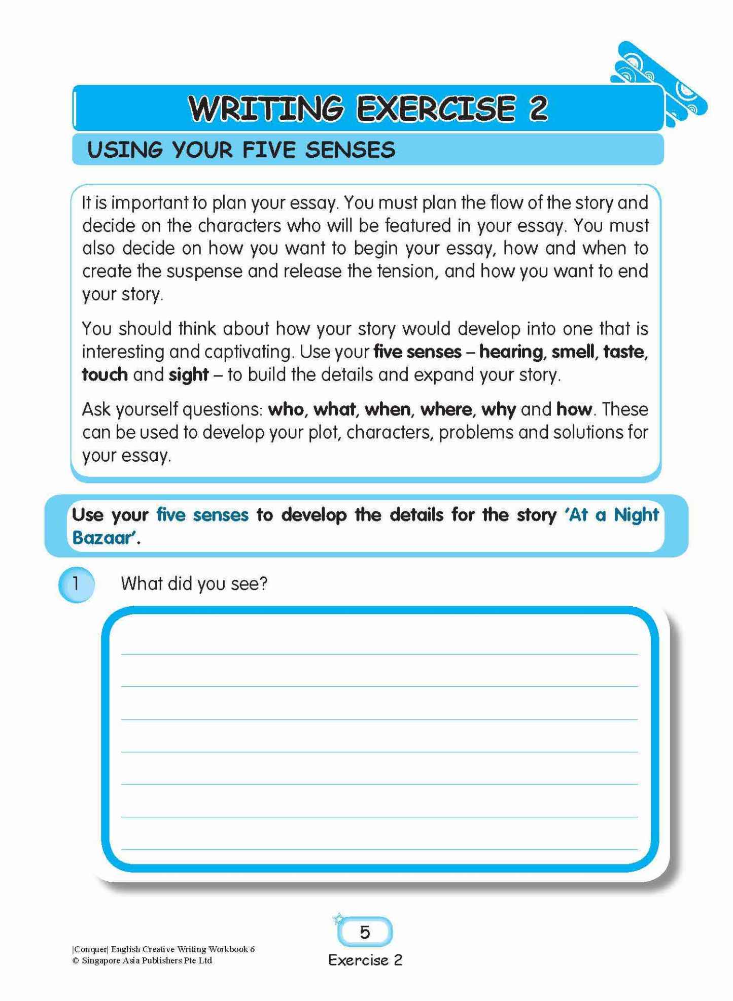 Conquer English Creative Writing Workbook 6