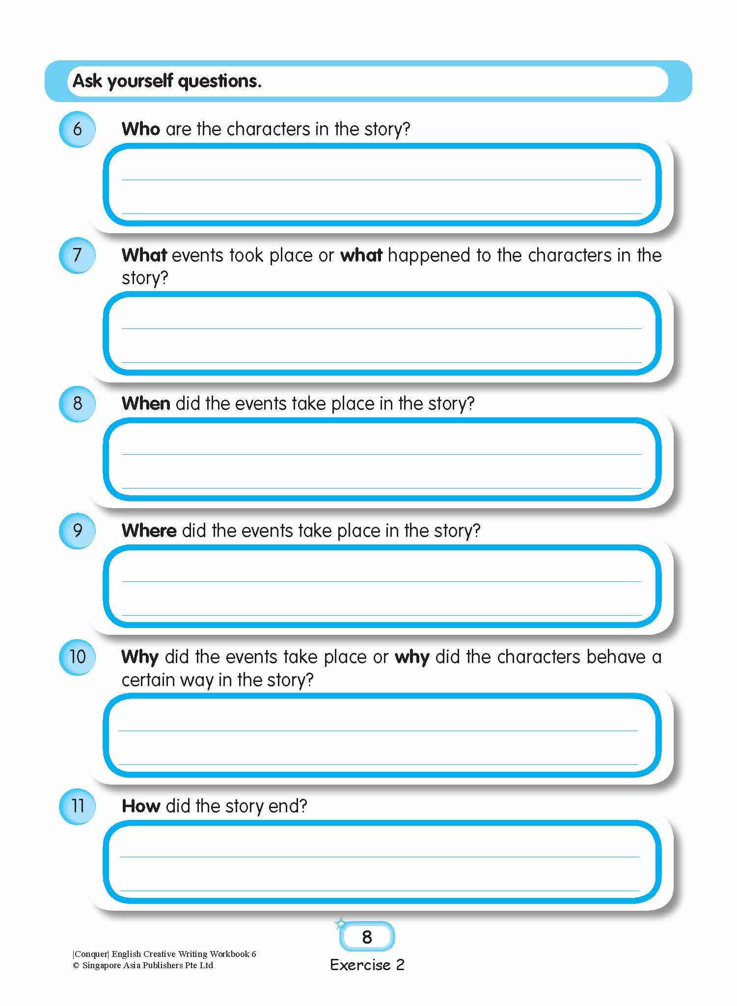 Conquer English Creative Writing Workbook 6