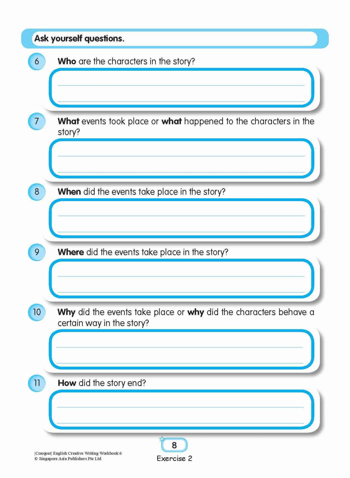 Conquer English Creative Writing Workbook 6