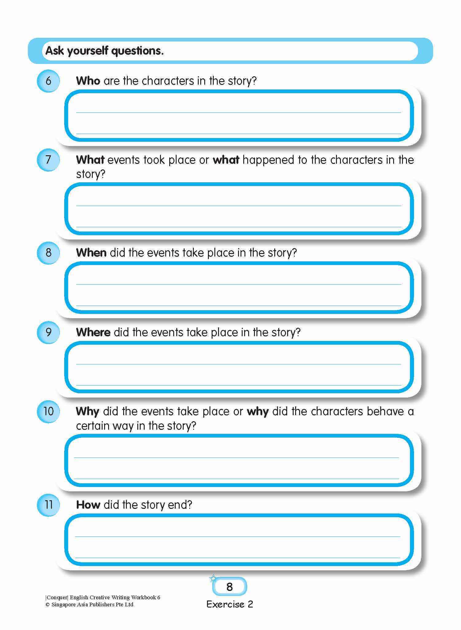 Conquer English Creative Writing Workbook 6