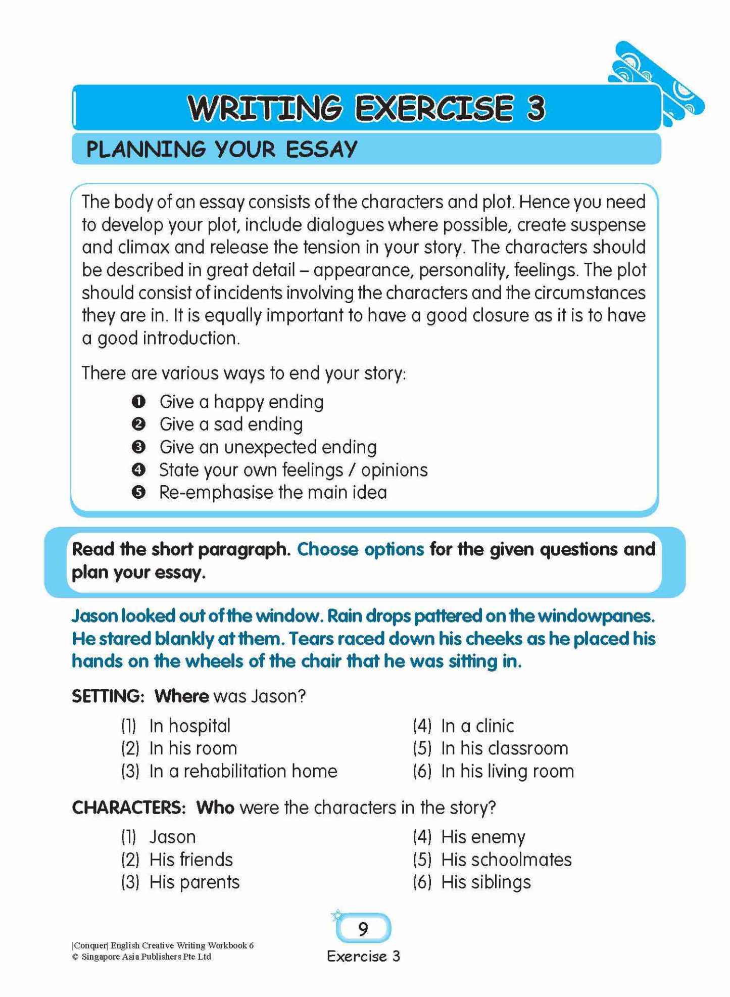 Conquer English Creative Writing Workbook 6