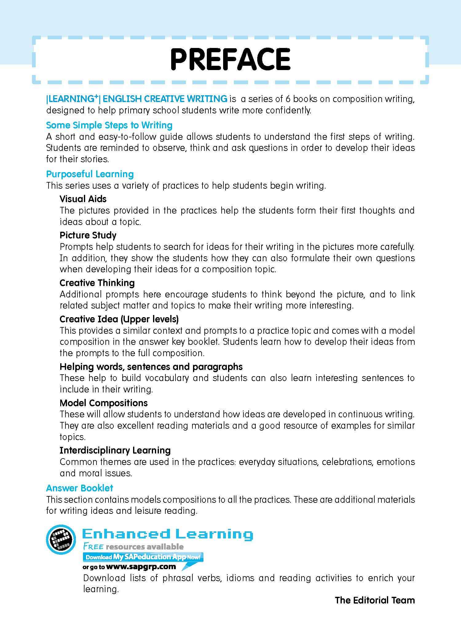LEARNING+ ENGLISH CREATIVE WRITING Workbook 4