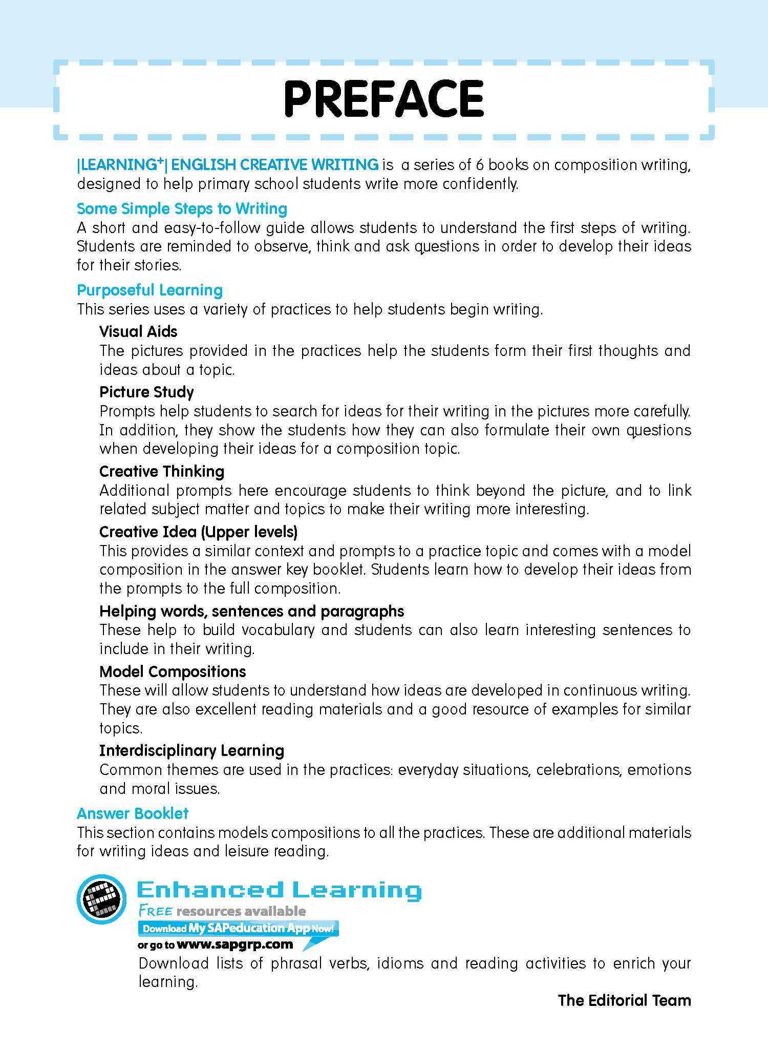 LEARNING+ ENGLISH CREATIVE WRITING Workbook 4