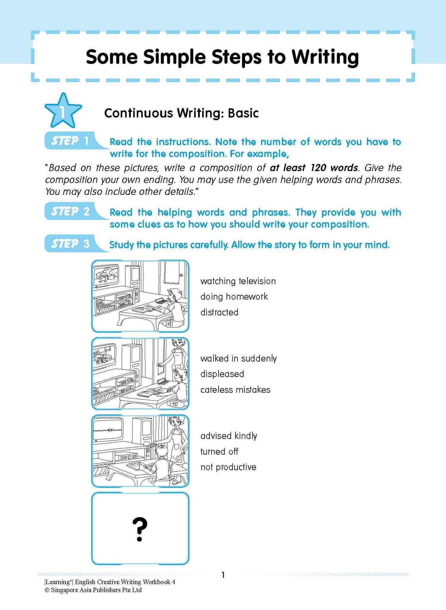 LEARNING+ ENGLISH CREATIVE WRITING Workbook 4