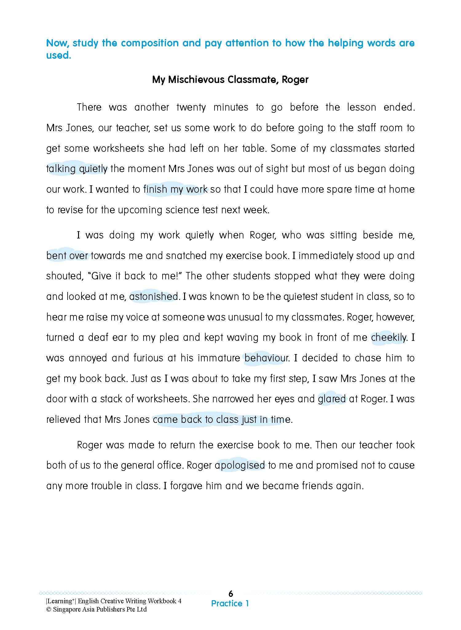 LEARNING+ ENGLISH CREATIVE WRITING Workbook 4