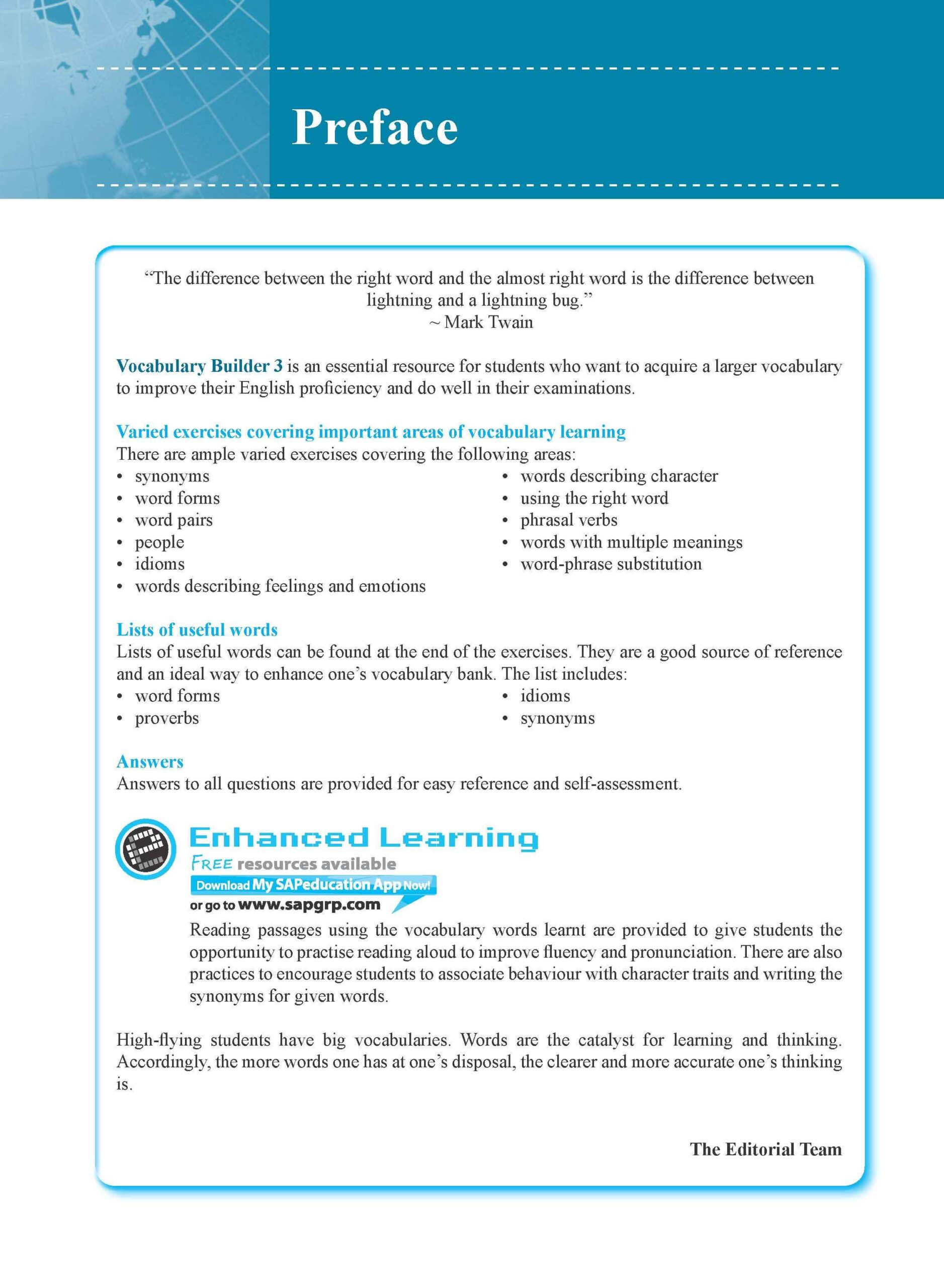 Vocabulary Builder Secondary Level 3