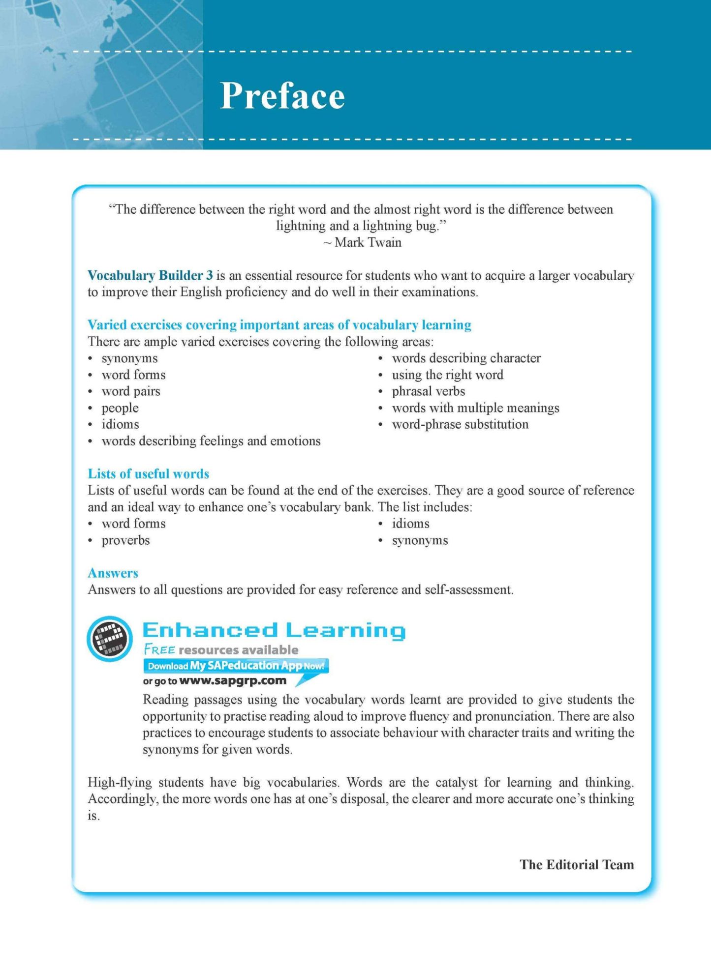 Vocabulary Builder Secondary Level 3