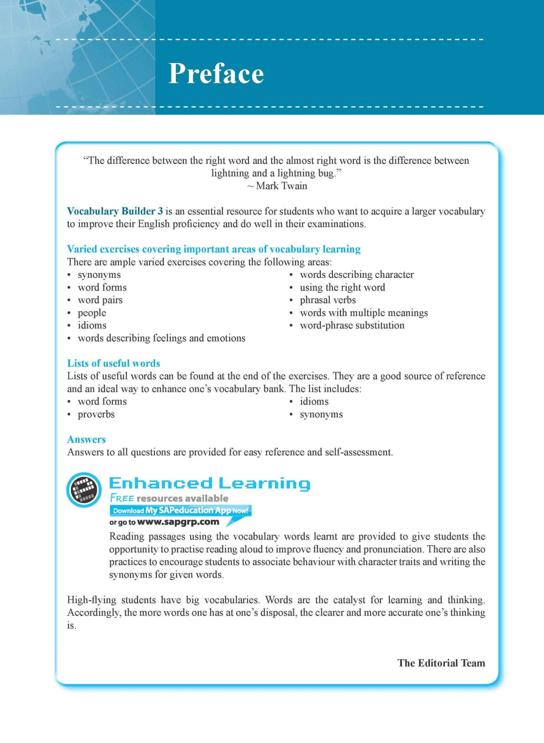 Vocabulary Builder Secondary Level 3