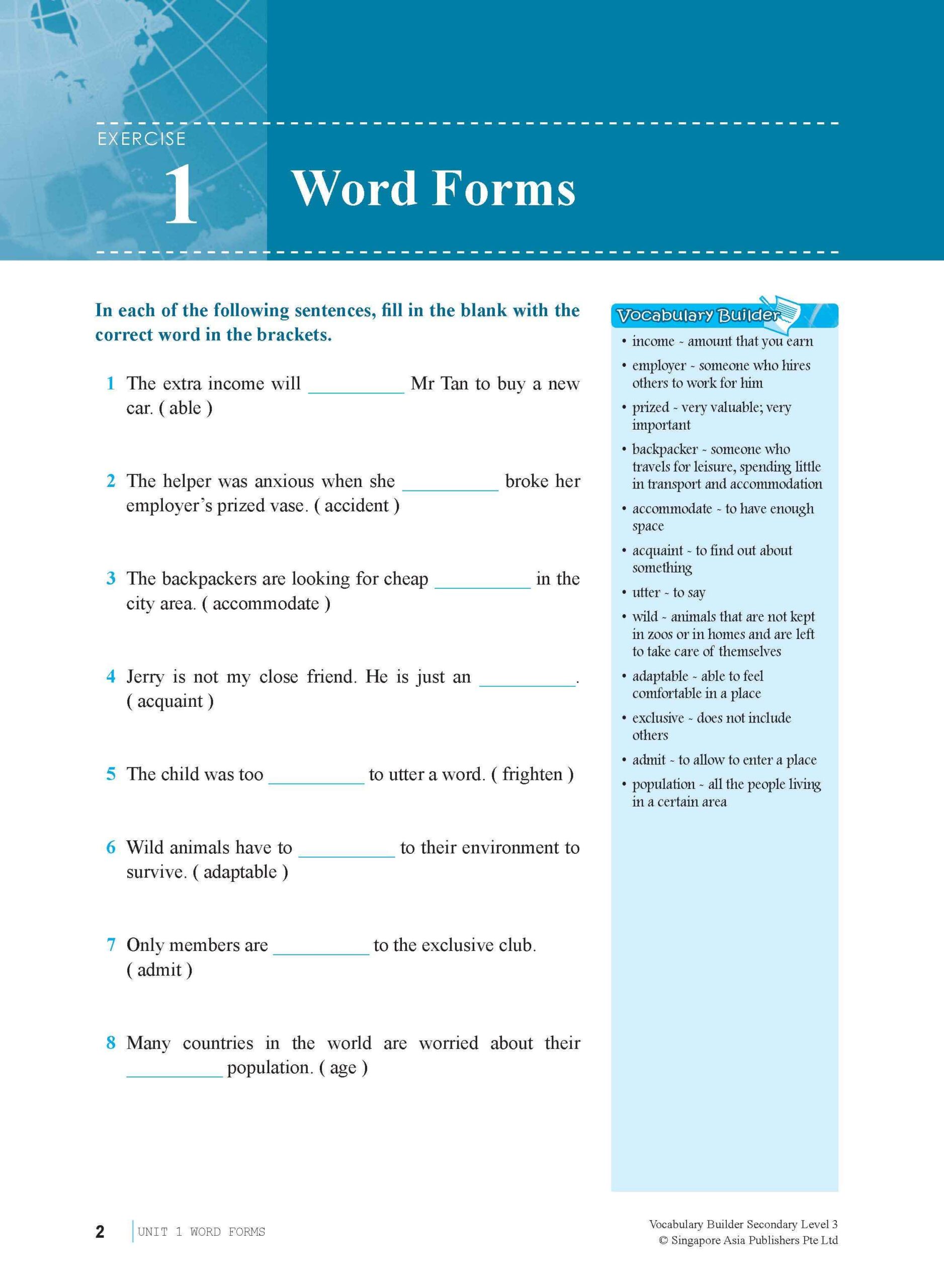 Vocabulary Builder Secondary Level 3