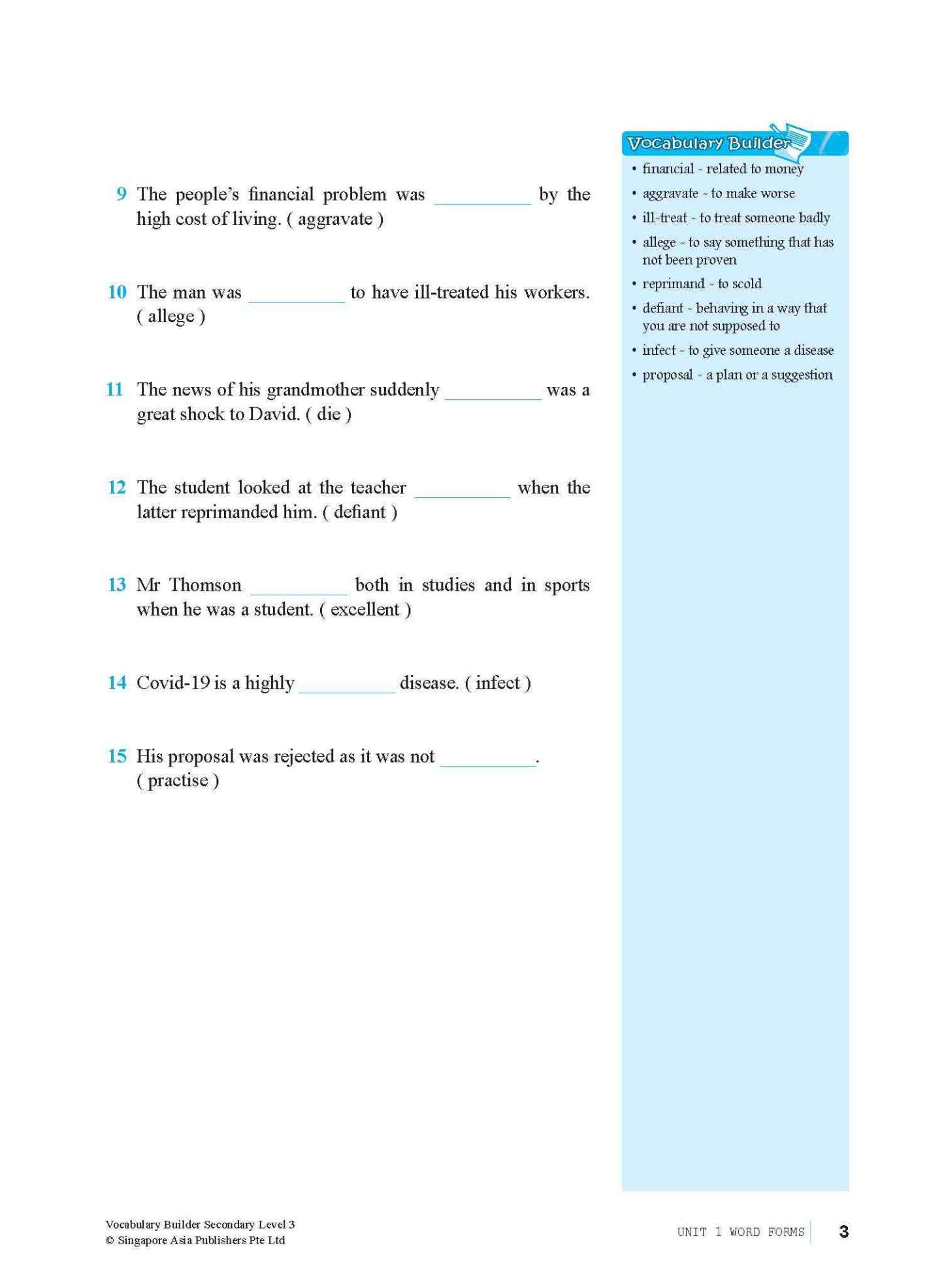 Vocabulary Builder Secondary Level 3