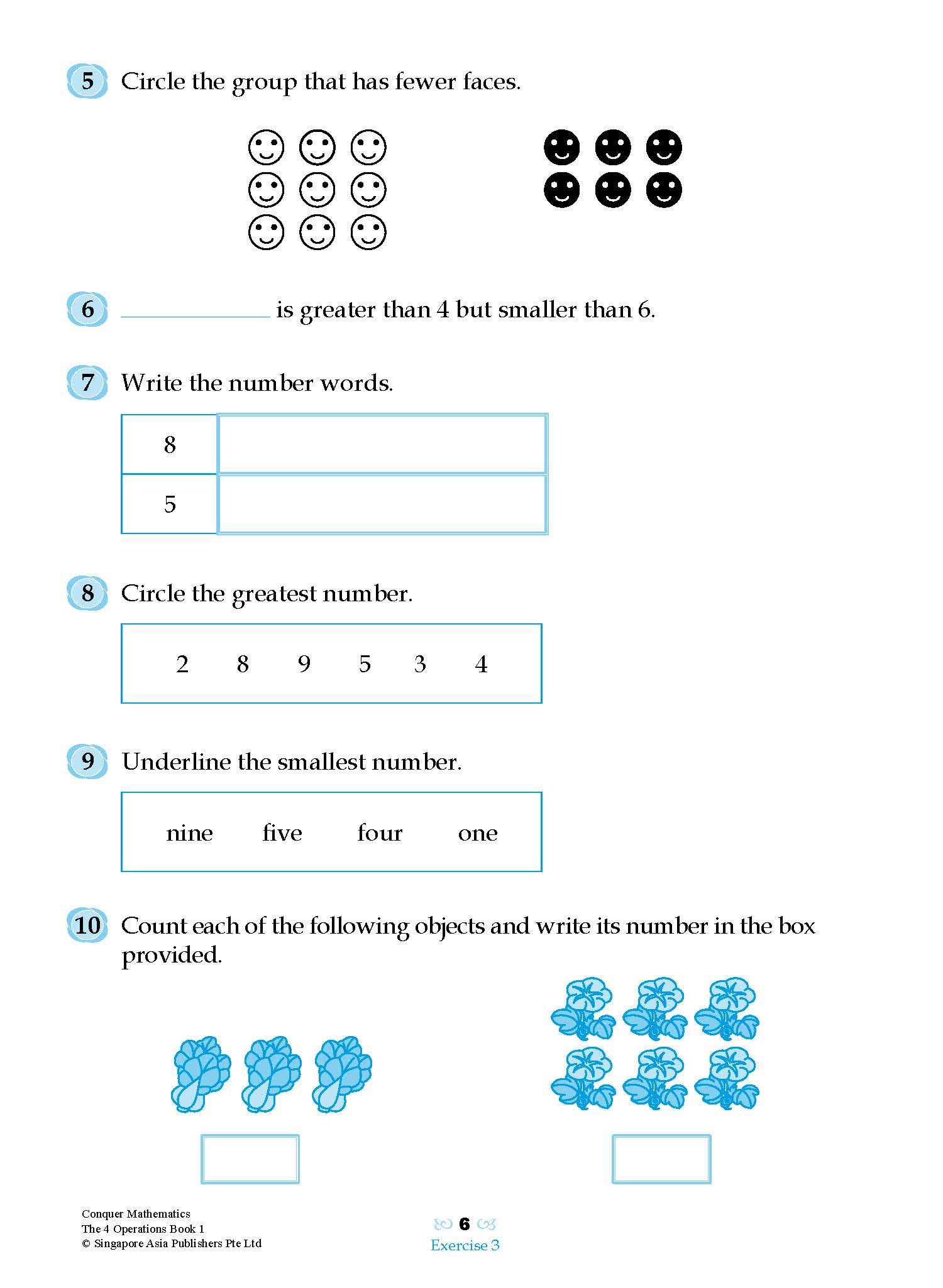 Conquer Mathematics The 4 Operations Workbook 1