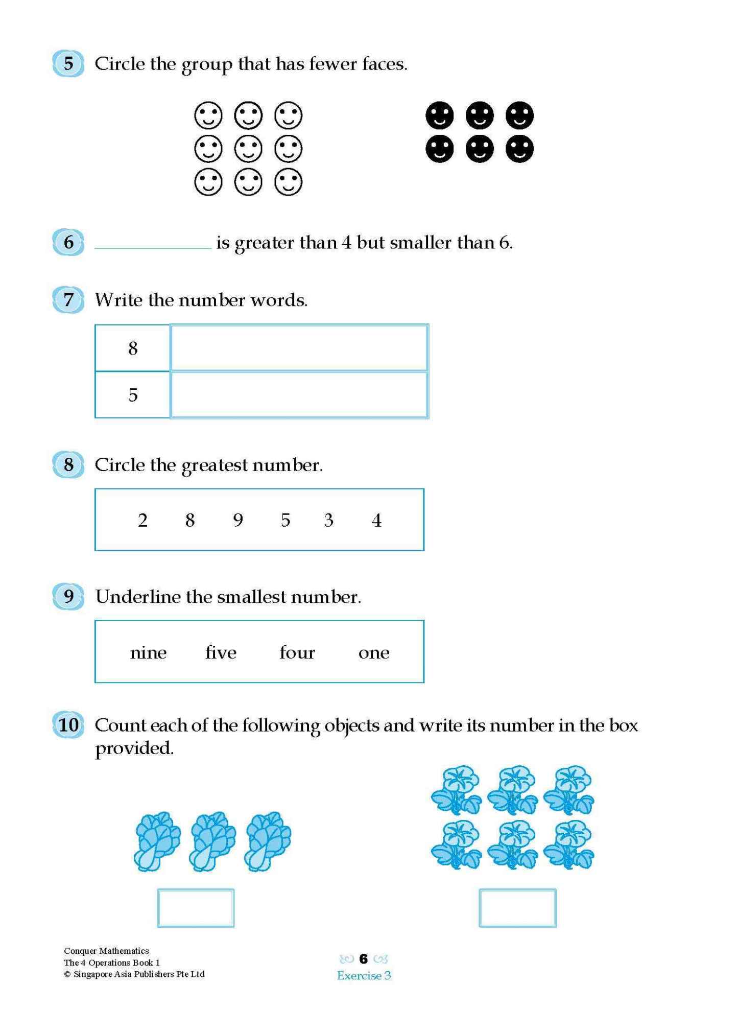 Conquer Mathematics The 4 Operations Workbook 1