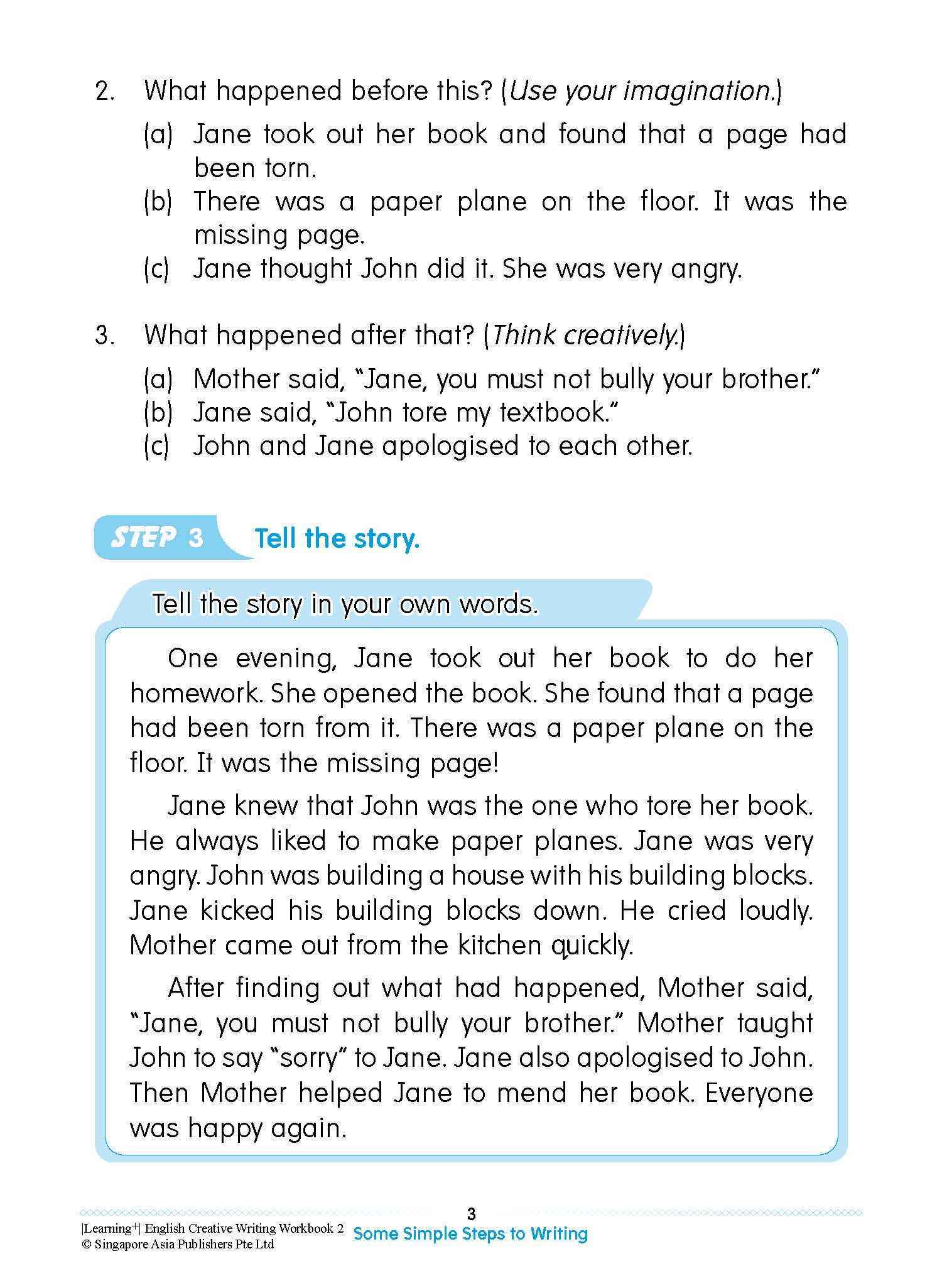LEARNING+ ENGLISH CREATIVE WRITING Workbook 2
