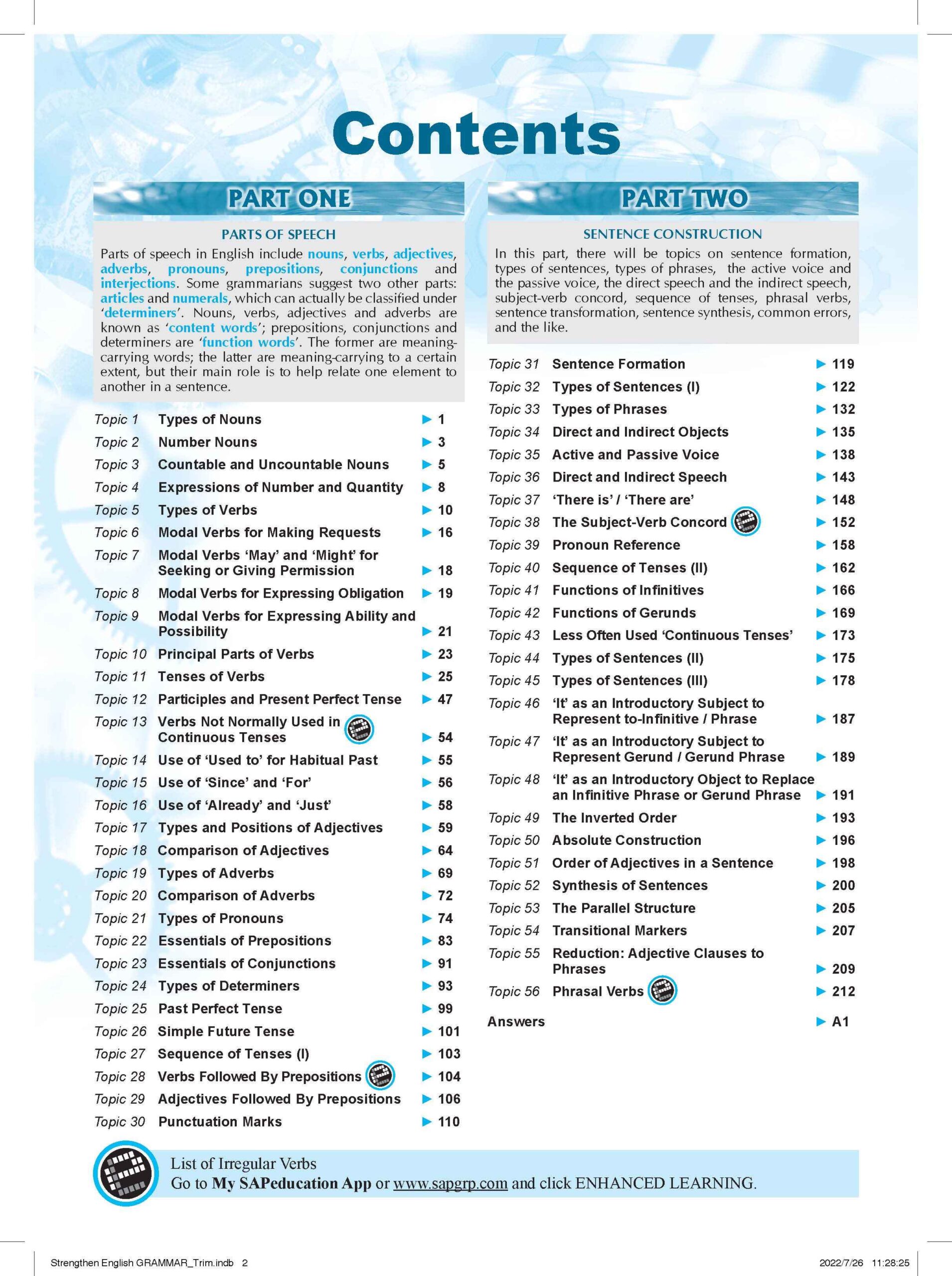 Strengthen English GRAMMAR FOR SECONDARY LEVELS