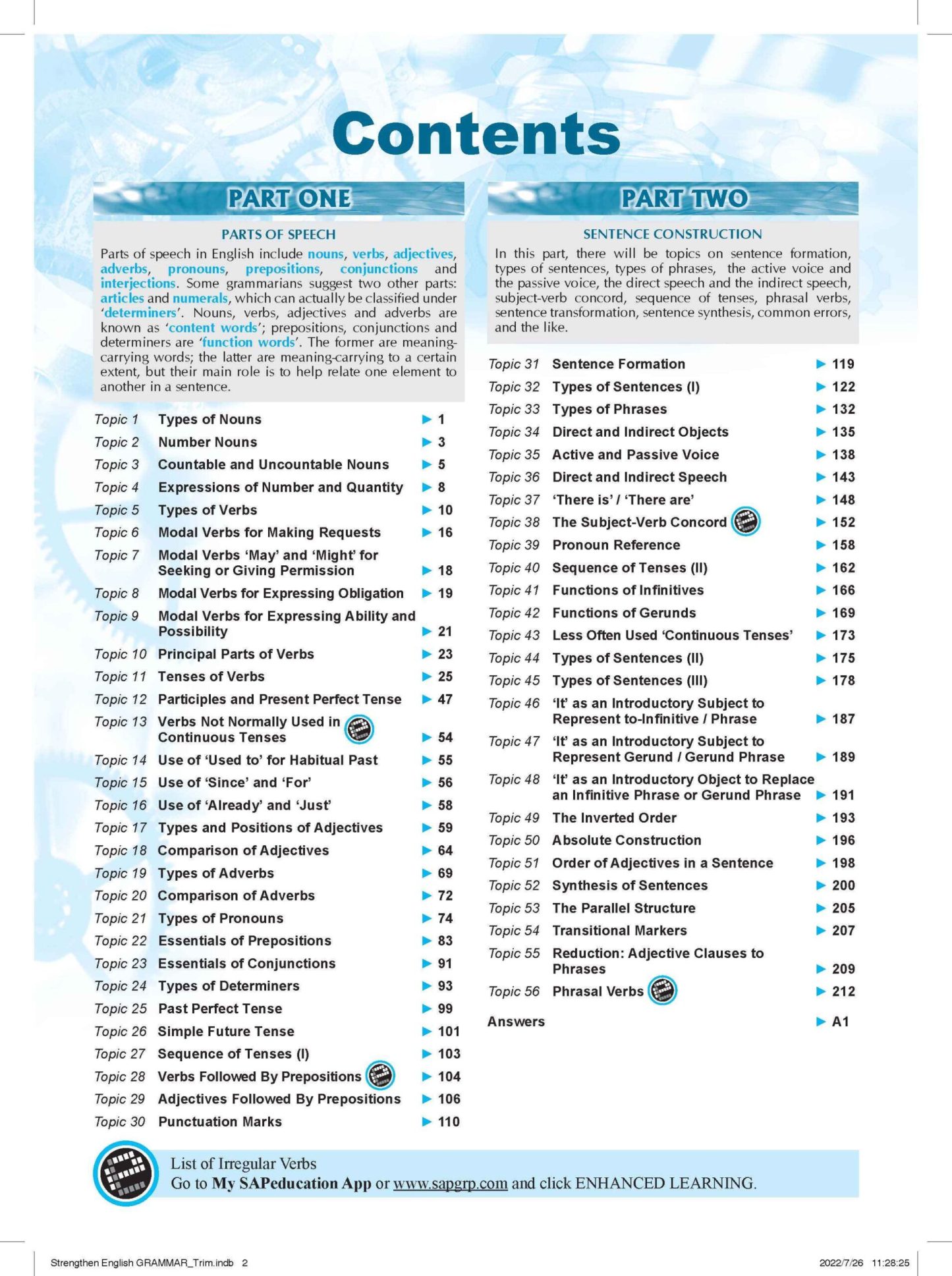 Strengthen English GRAMMAR FOR SECONDARY LEVELS