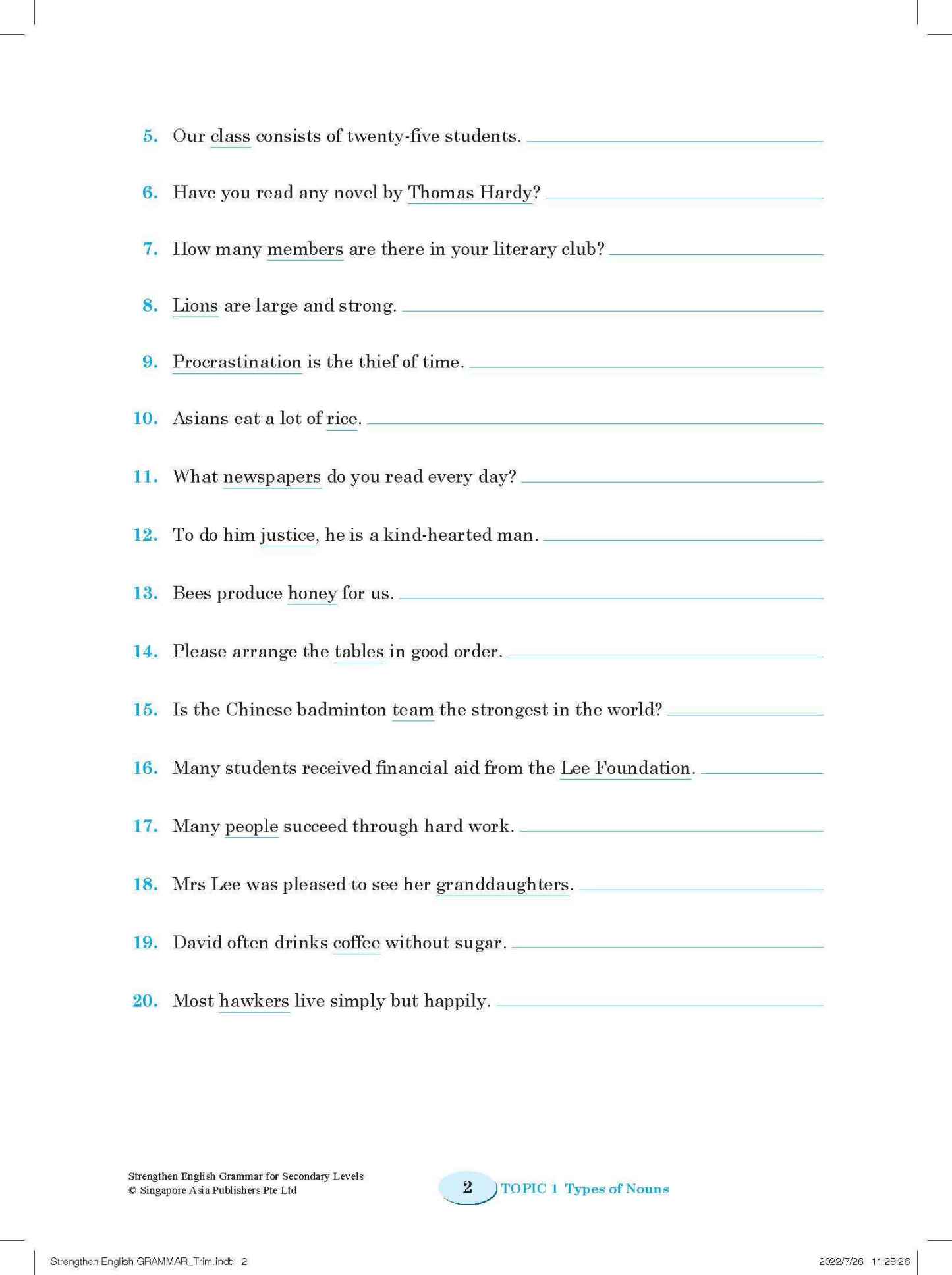 Strengthen English GRAMMAR FOR SECONDARY LEVELS