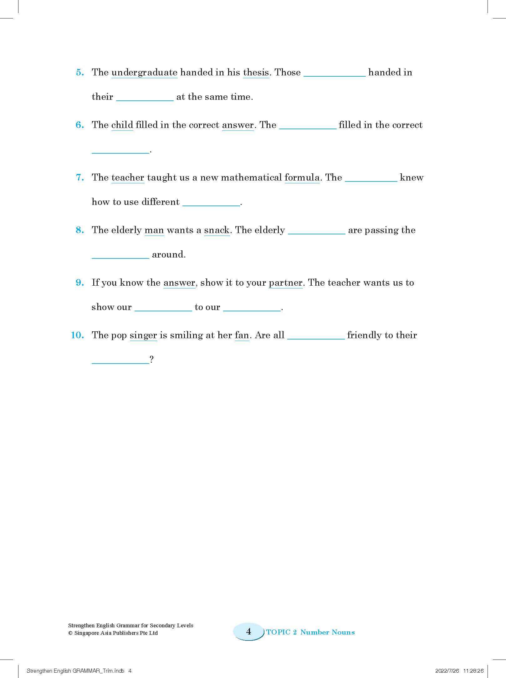 Strengthen English GRAMMAR FOR SECONDARY LEVELS