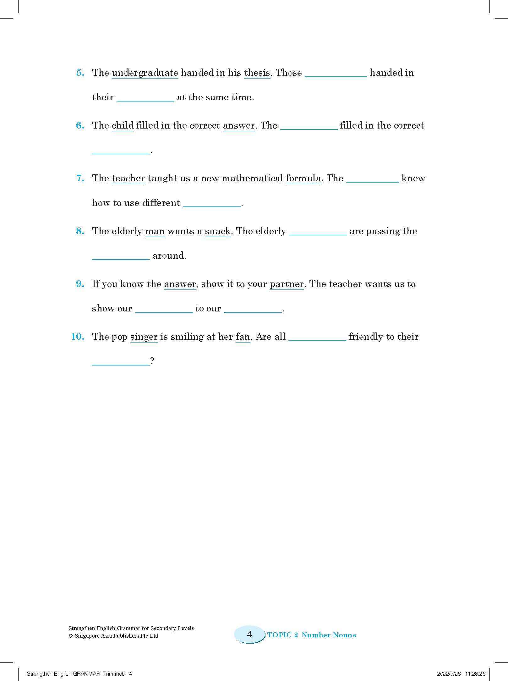 Strengthen English GRAMMAR FOR SECONDARY LEVELS