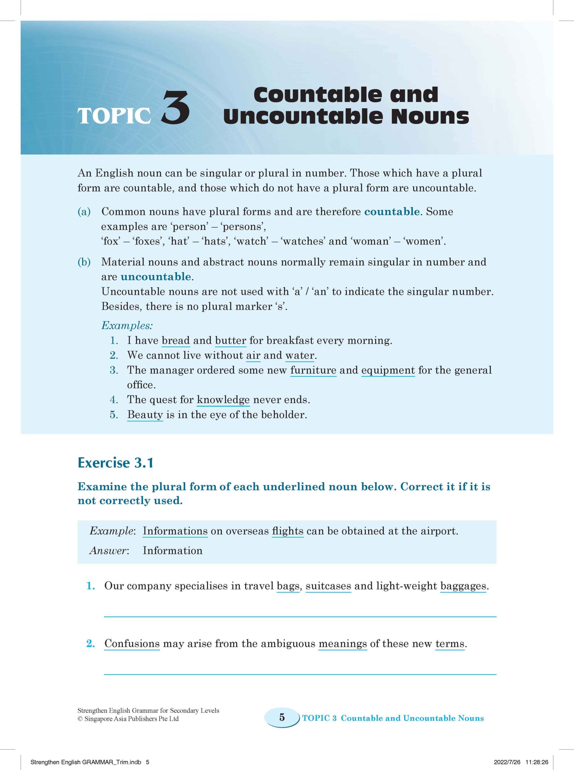 Strengthen English GRAMMAR FOR SECONDARY LEVELS