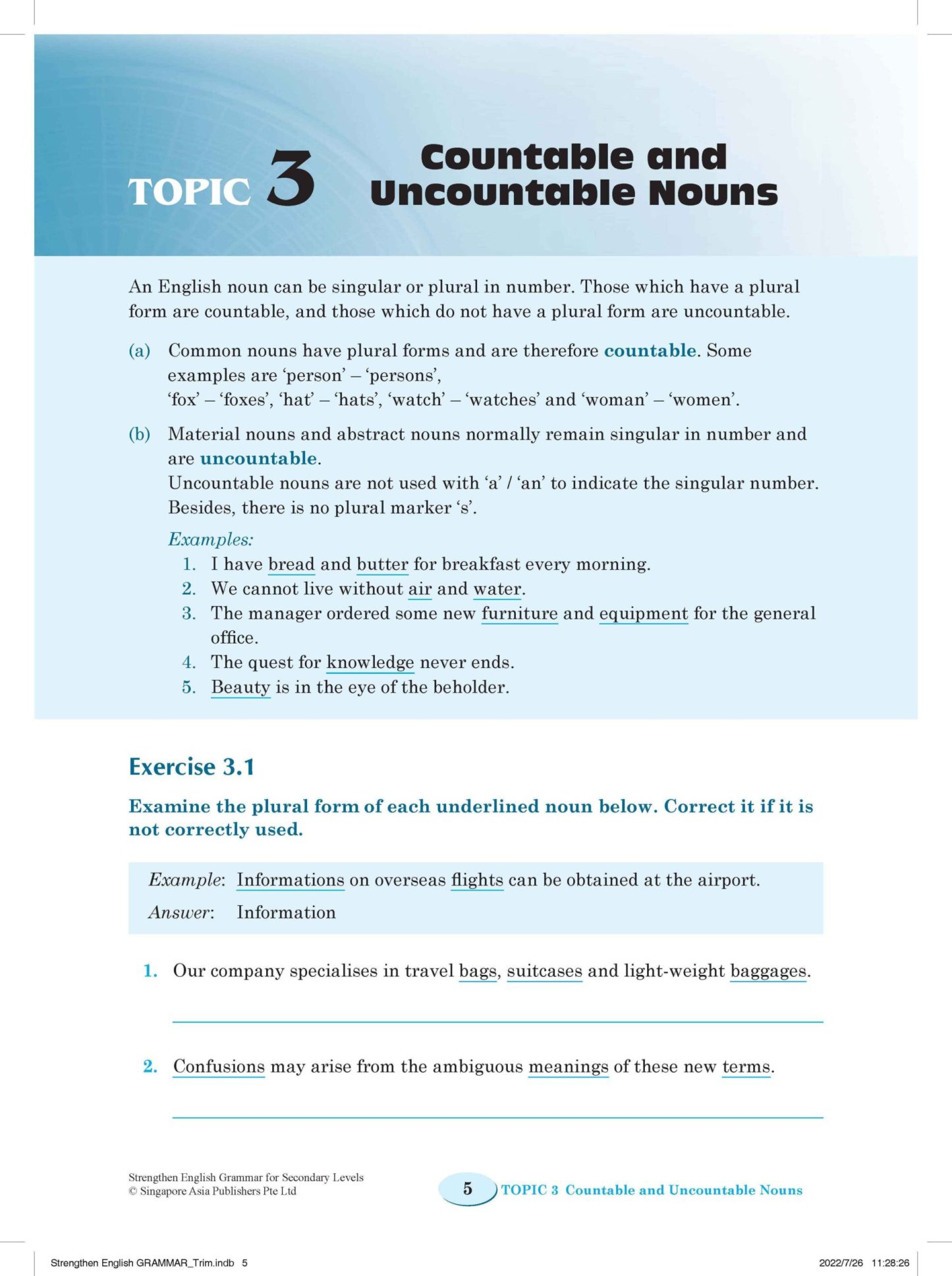 Strengthen English GRAMMAR FOR SECONDARY LEVELS