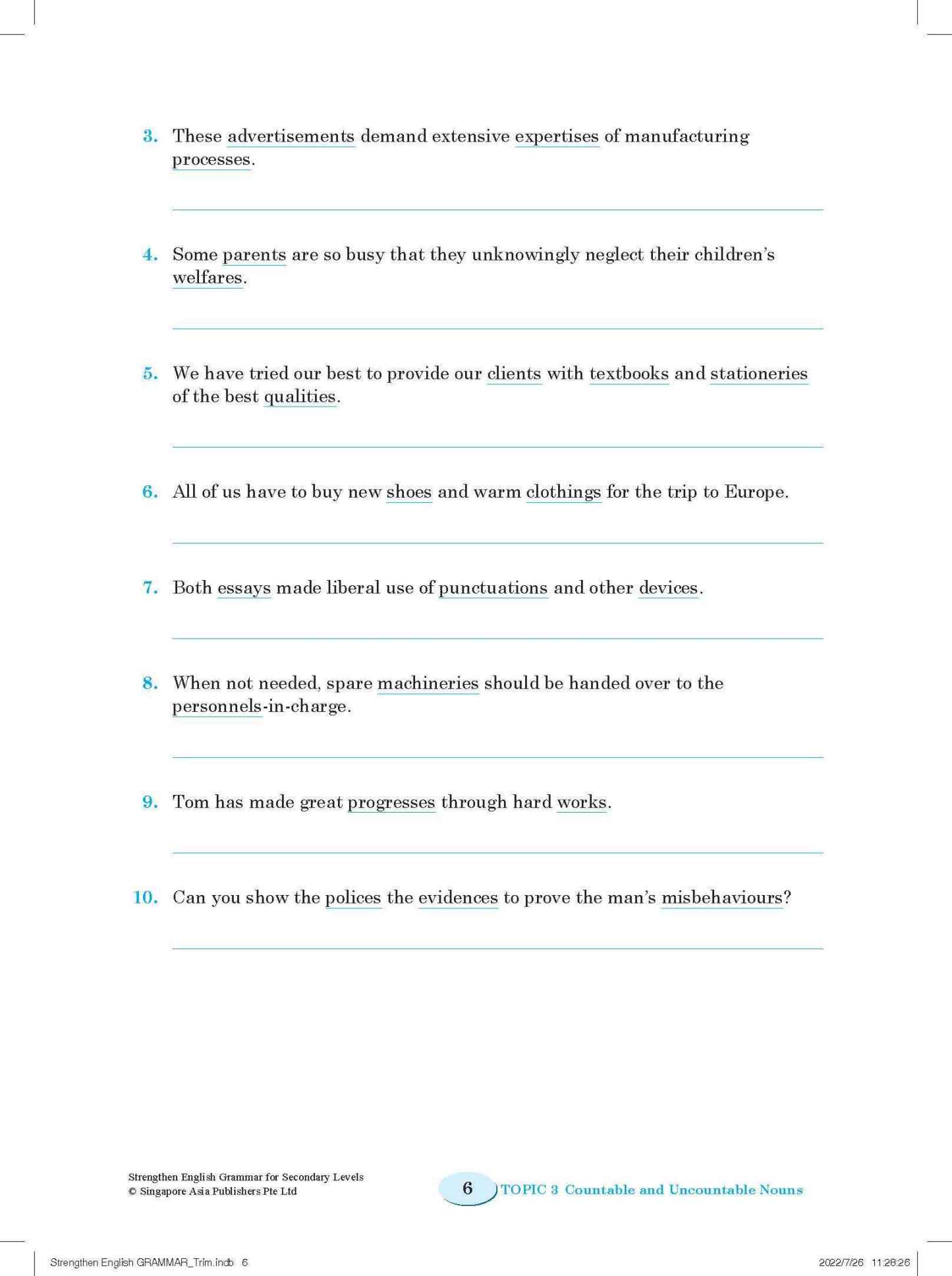 Strengthen English GRAMMAR FOR SECONDARY LEVELS
