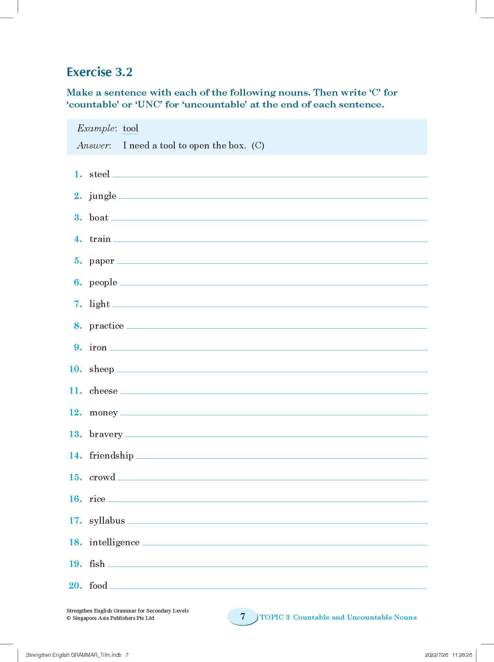 Strengthen English GRAMMAR FOR SECONDARY LEVELS