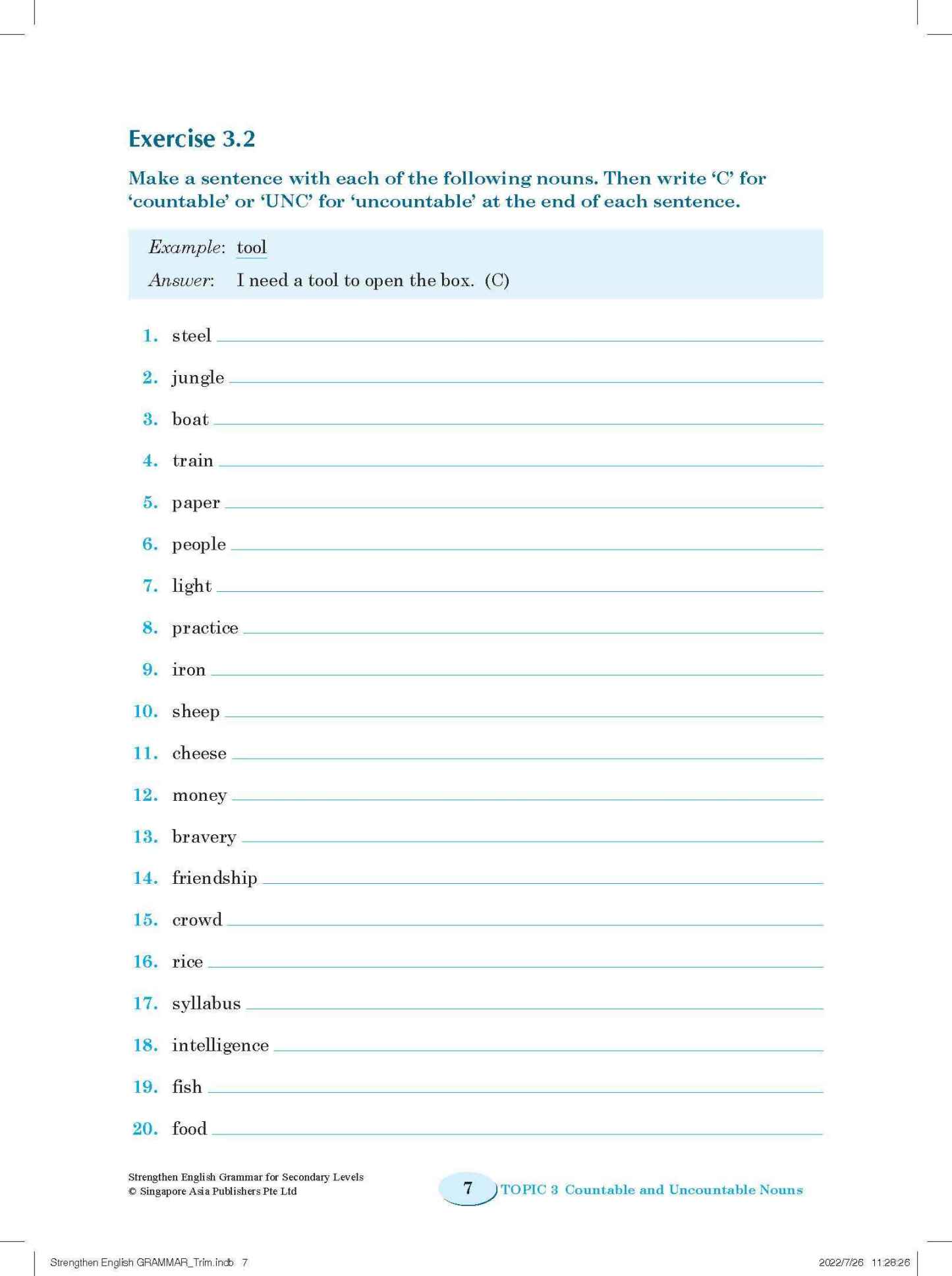 Strengthen English GRAMMAR FOR SECONDARY LEVELS