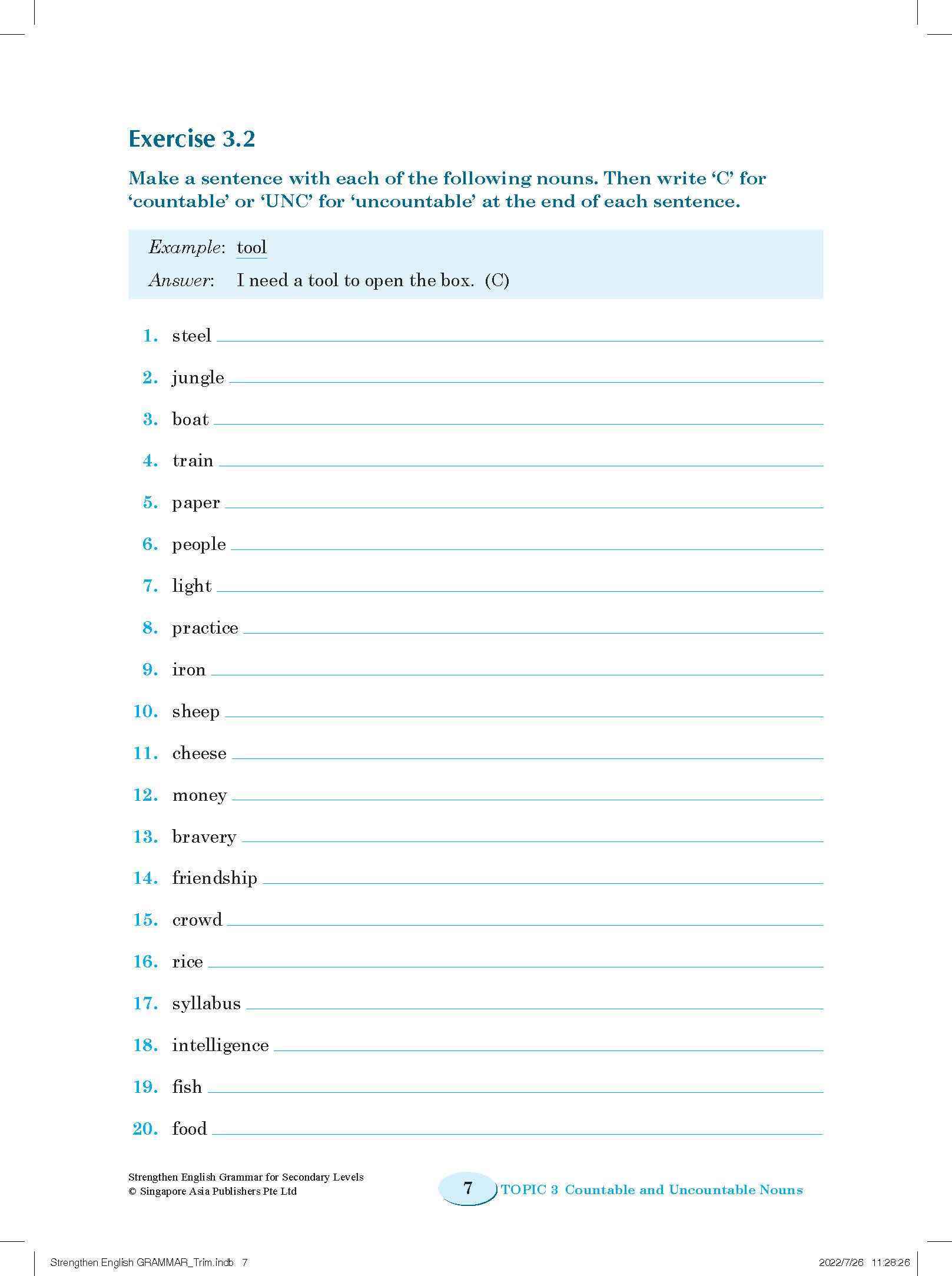 Strengthen English GRAMMAR FOR SECONDARY LEVELS