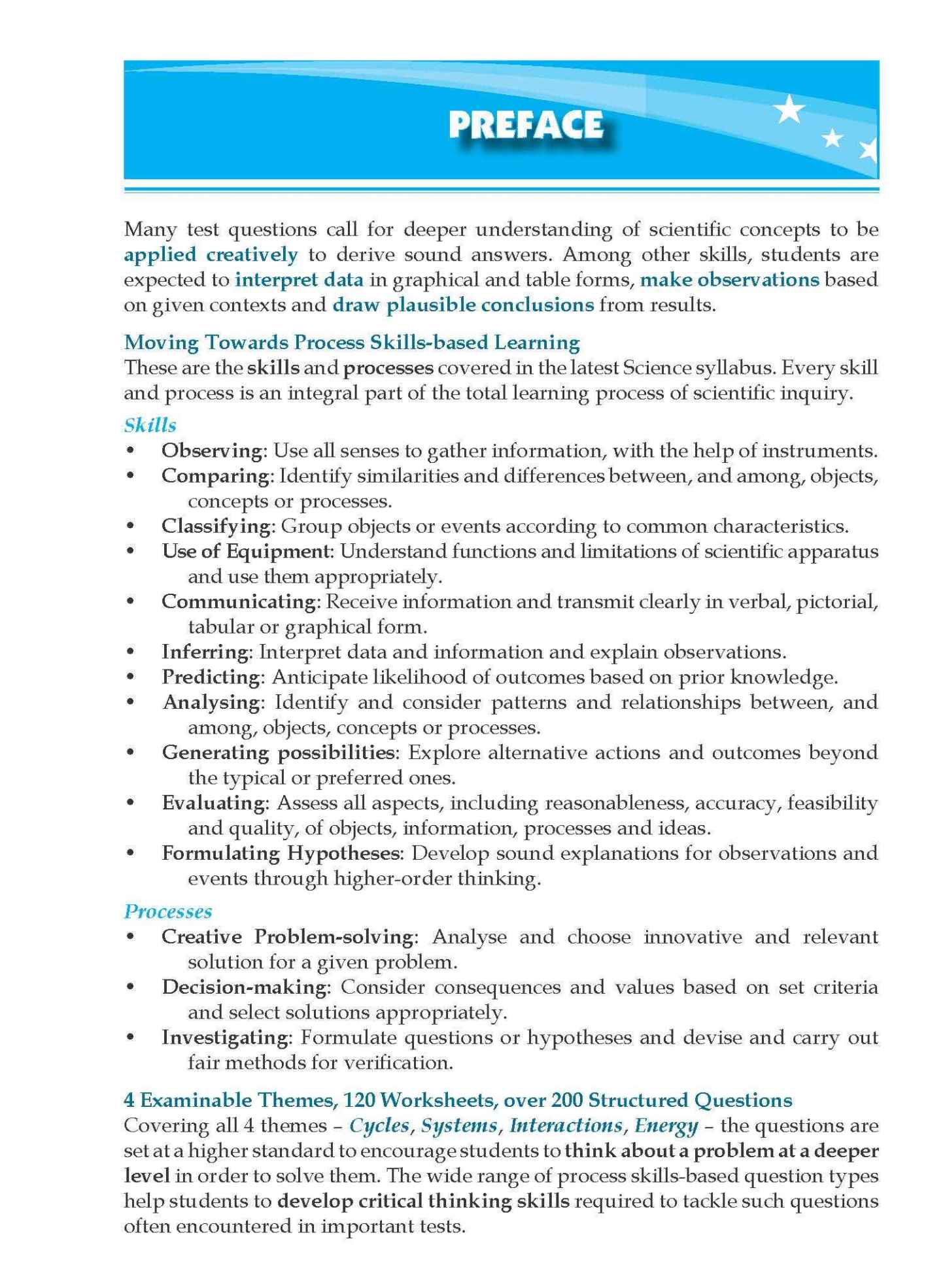 Conquer Science Process Skills Primary Level Upper Block 5/6