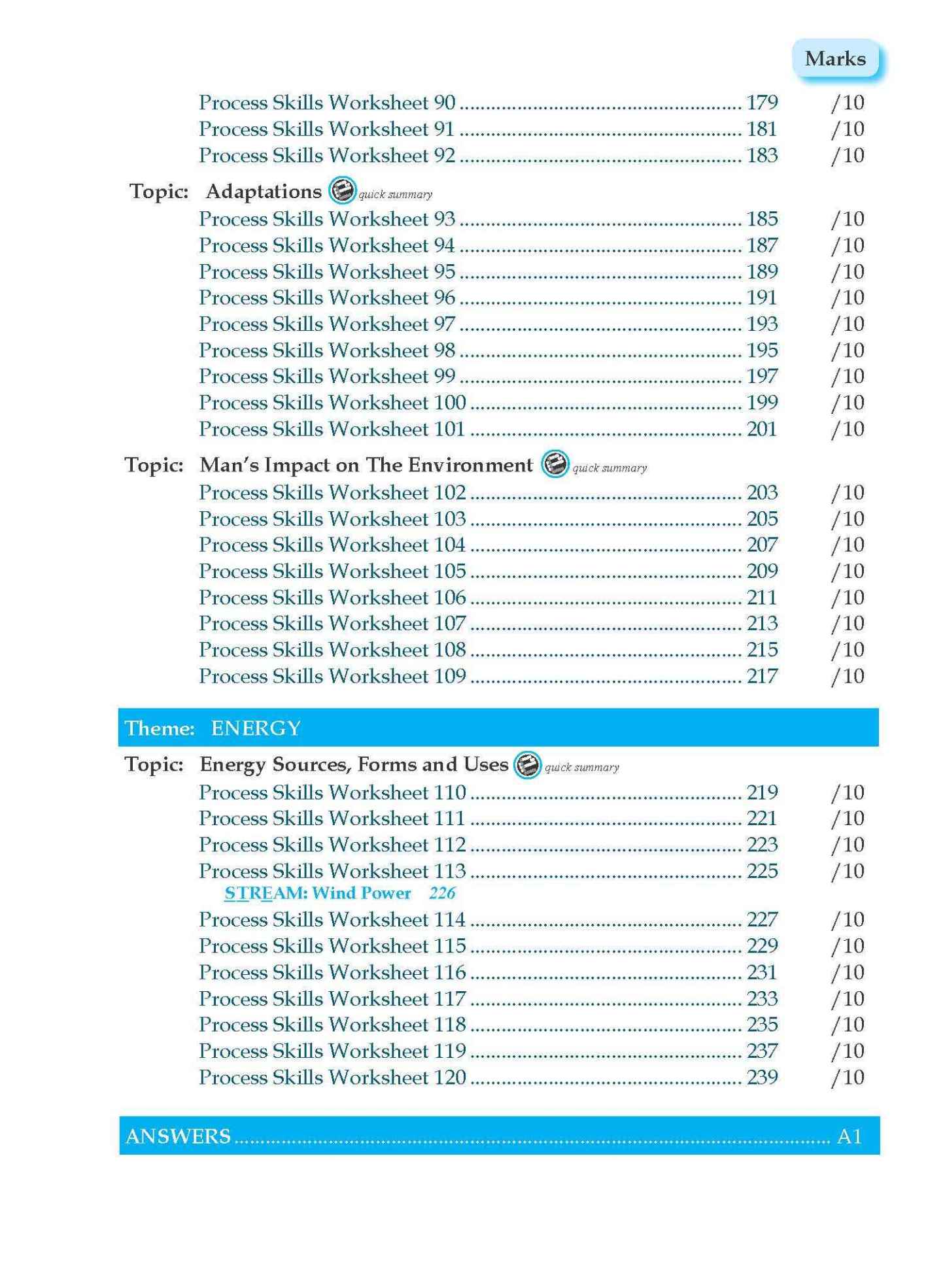 Conquer Science Process Skills Primary Level Upper Block 5/6