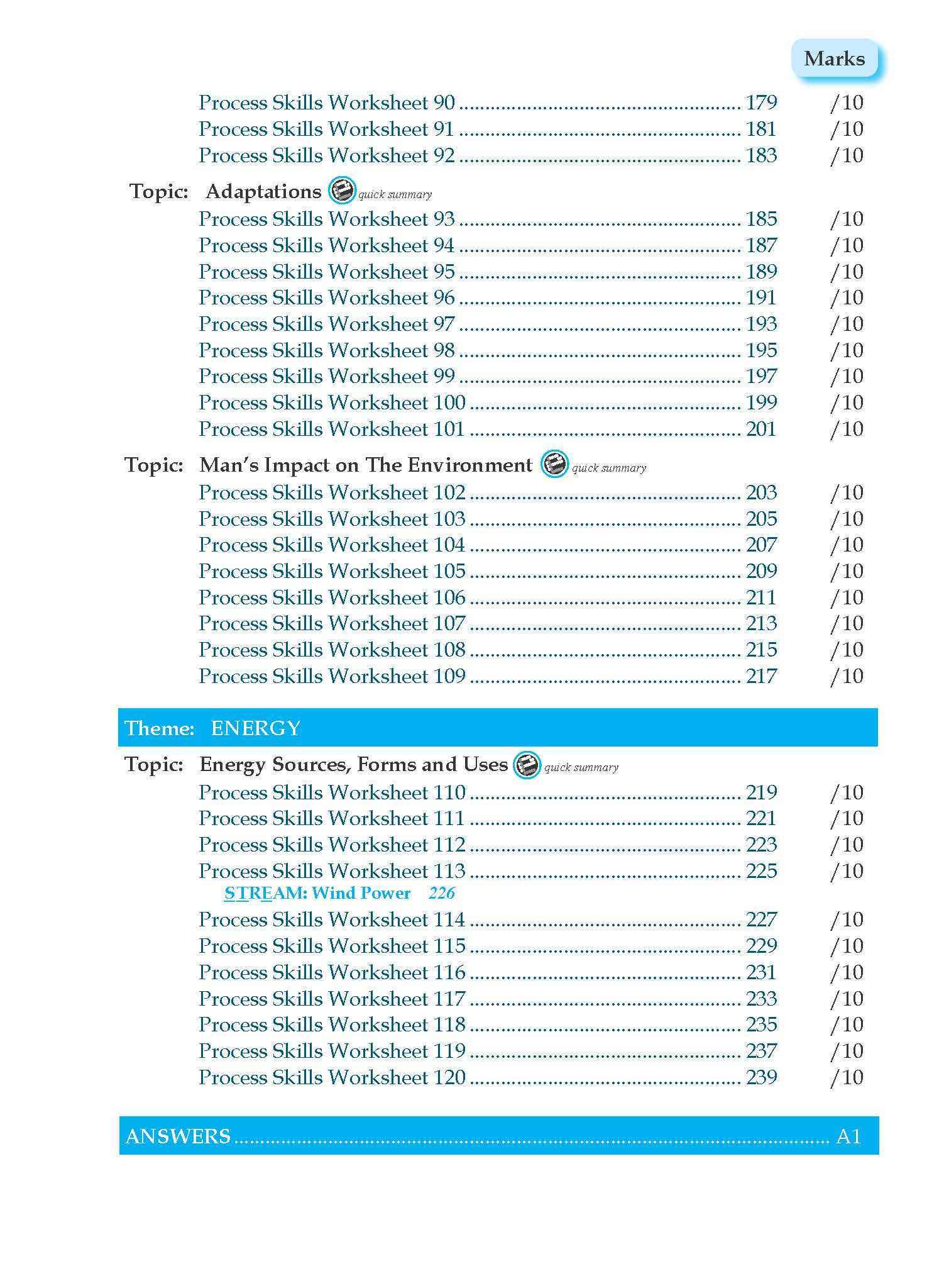 Conquer Science Process Skills Primary Level Upper Block 5/6