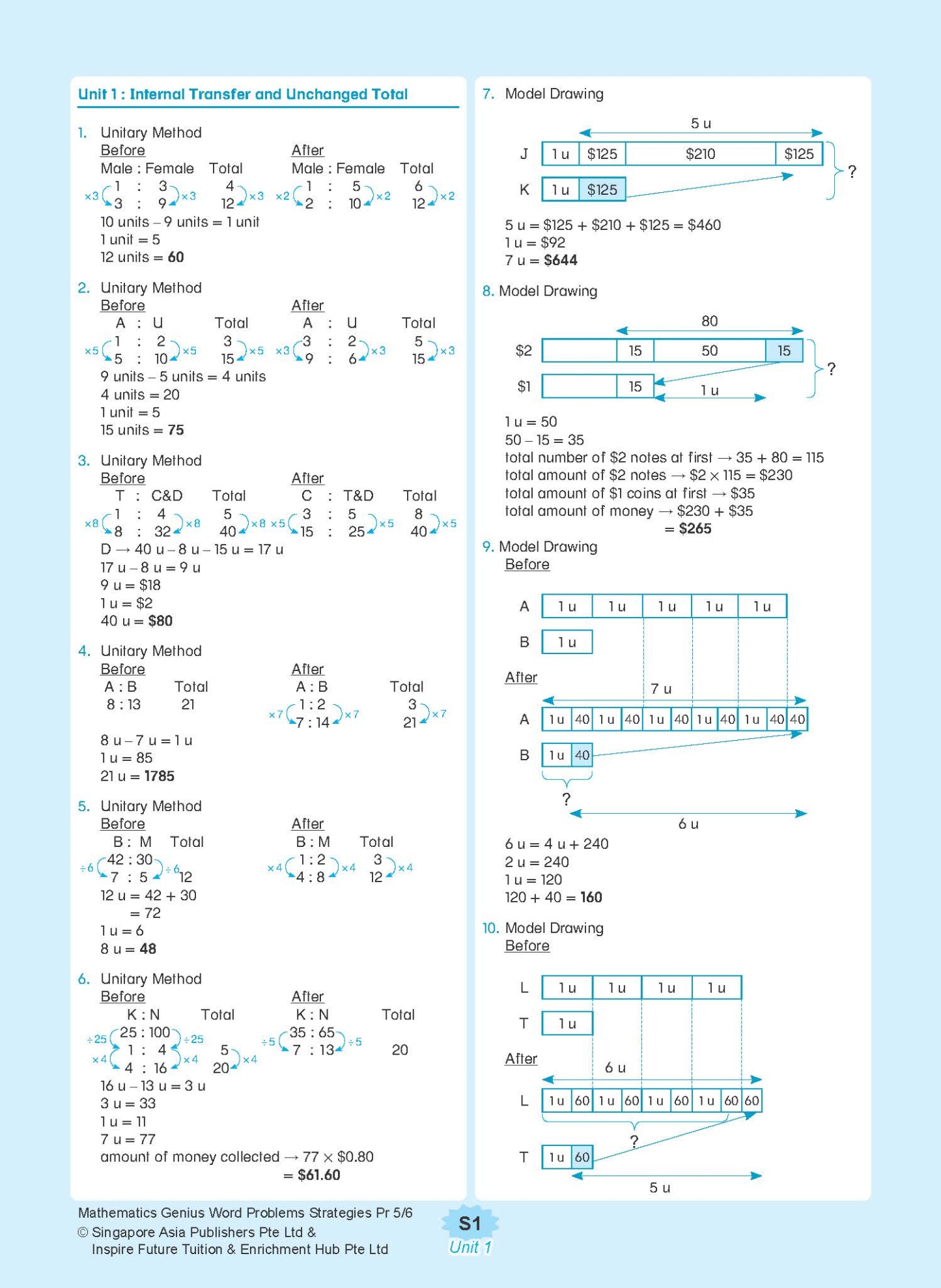 MATHEMATICS GENIUS WORD PROBLEMS STRATEGIES PRIMARY 5/6