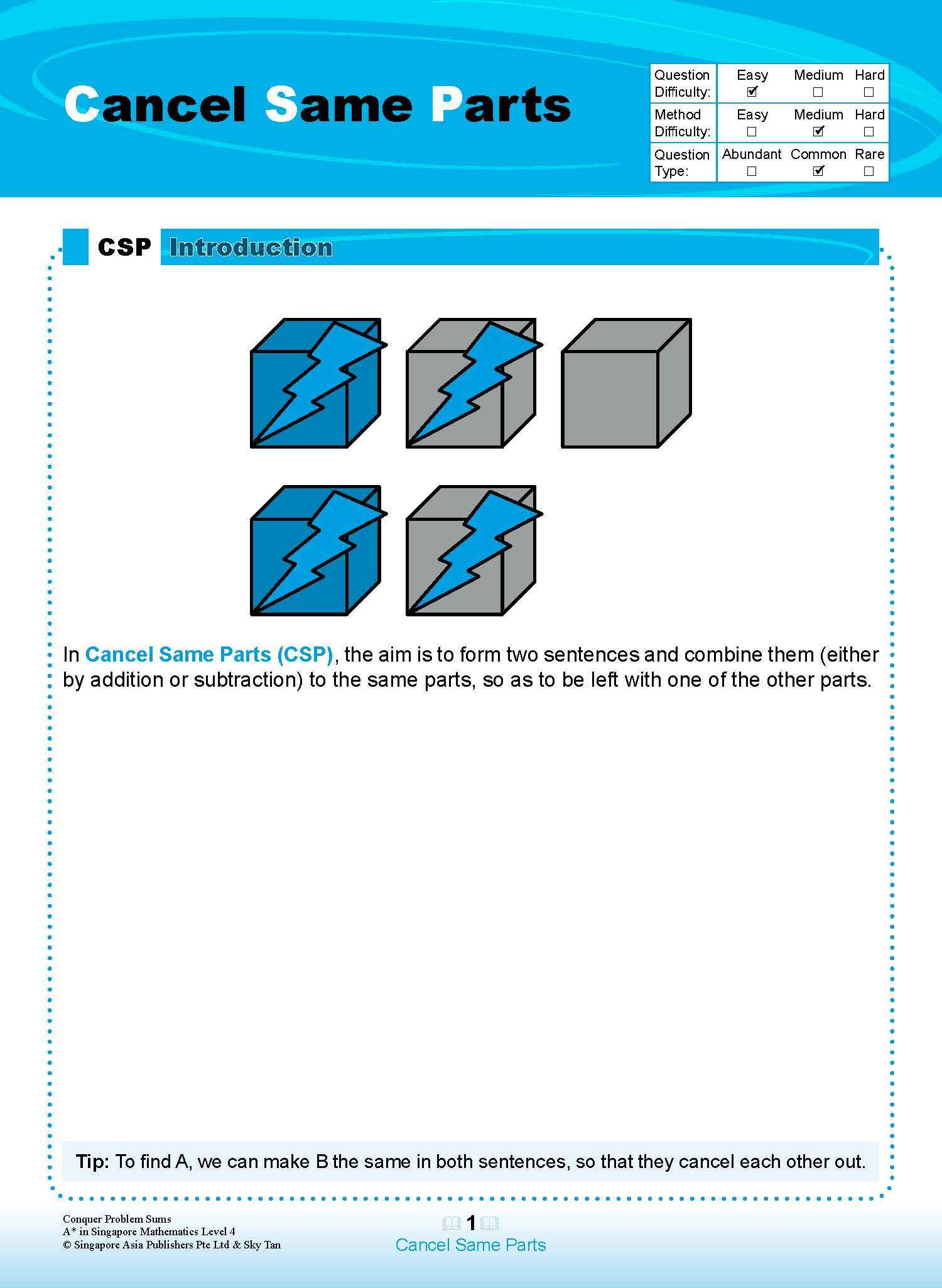 Conquer PROBLEM SUMS A* IN SINGAPORE MATHEMATICS LEVEL 4