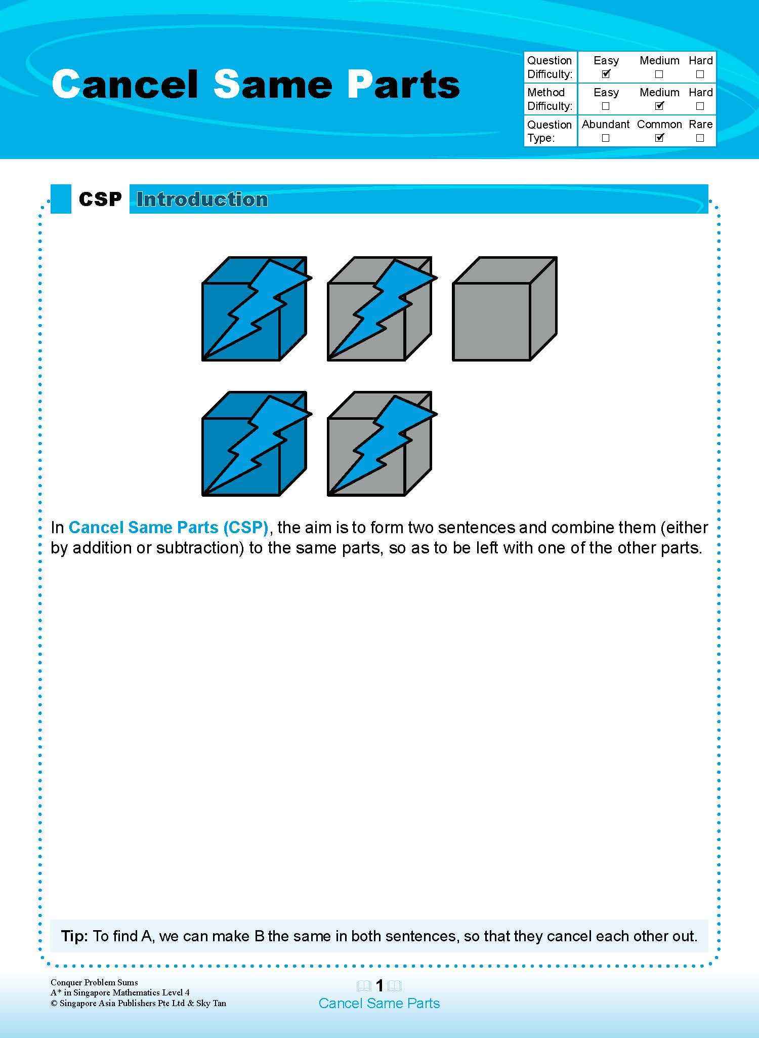 Conquer PROBLEM SUMS A* IN SINGAPORE MATHEMATICS LEVEL 4