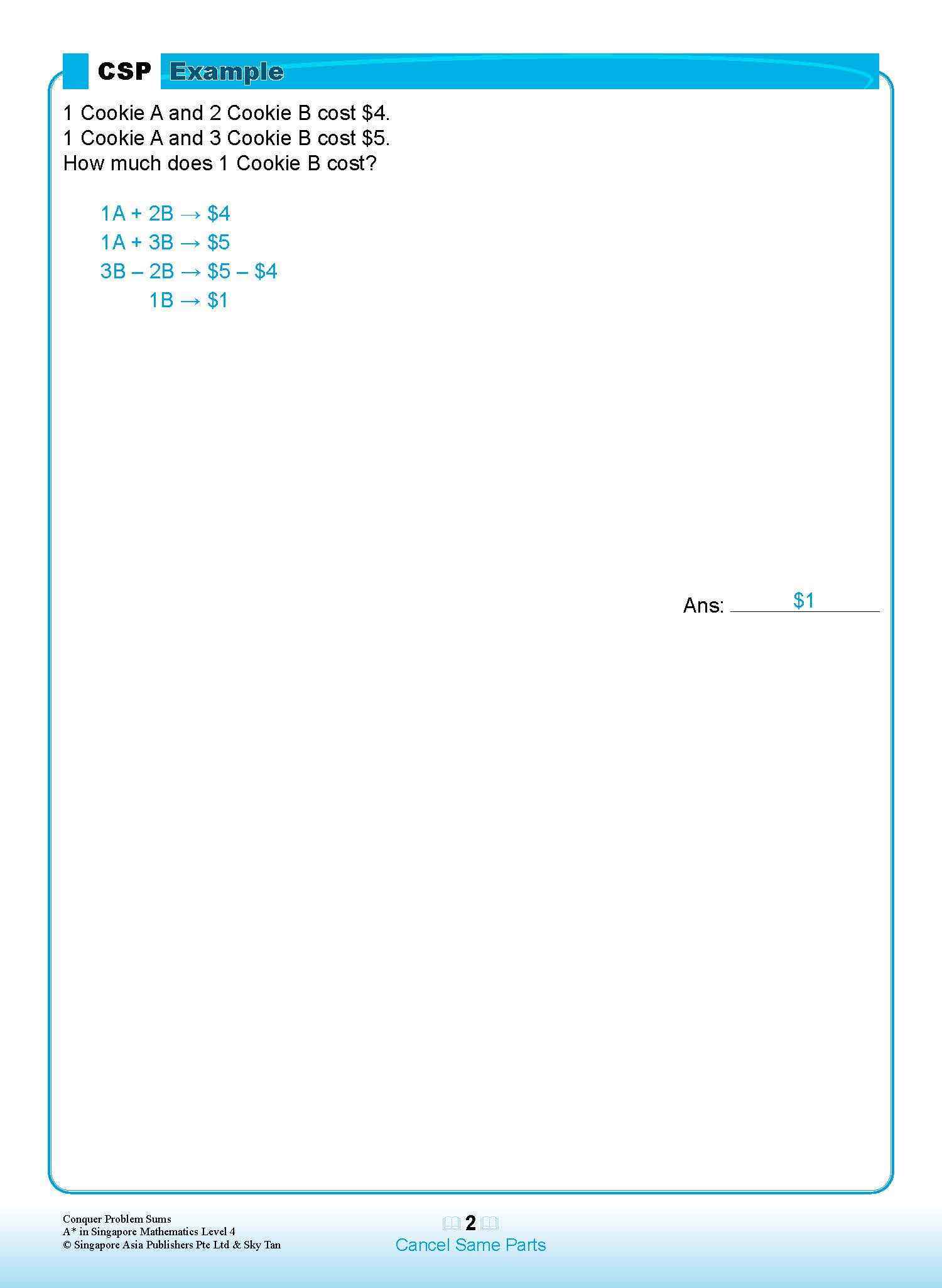 Conquer PROBLEM SUMS A* IN SINGAPORE MATHEMATICS LEVEL 4