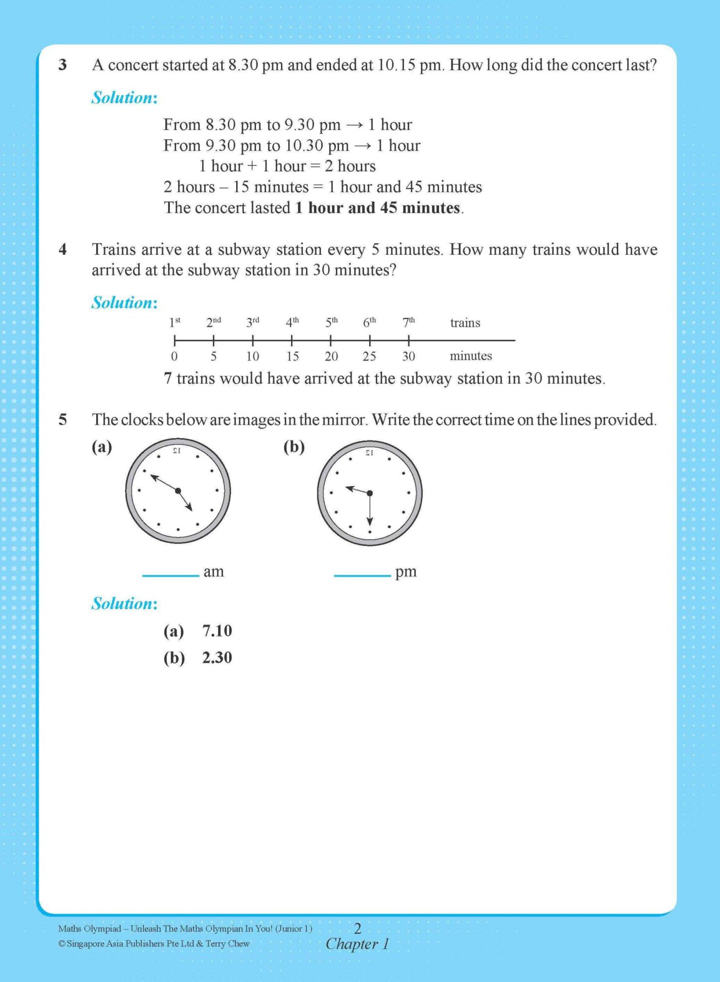 Maths Olympiad Junior 1