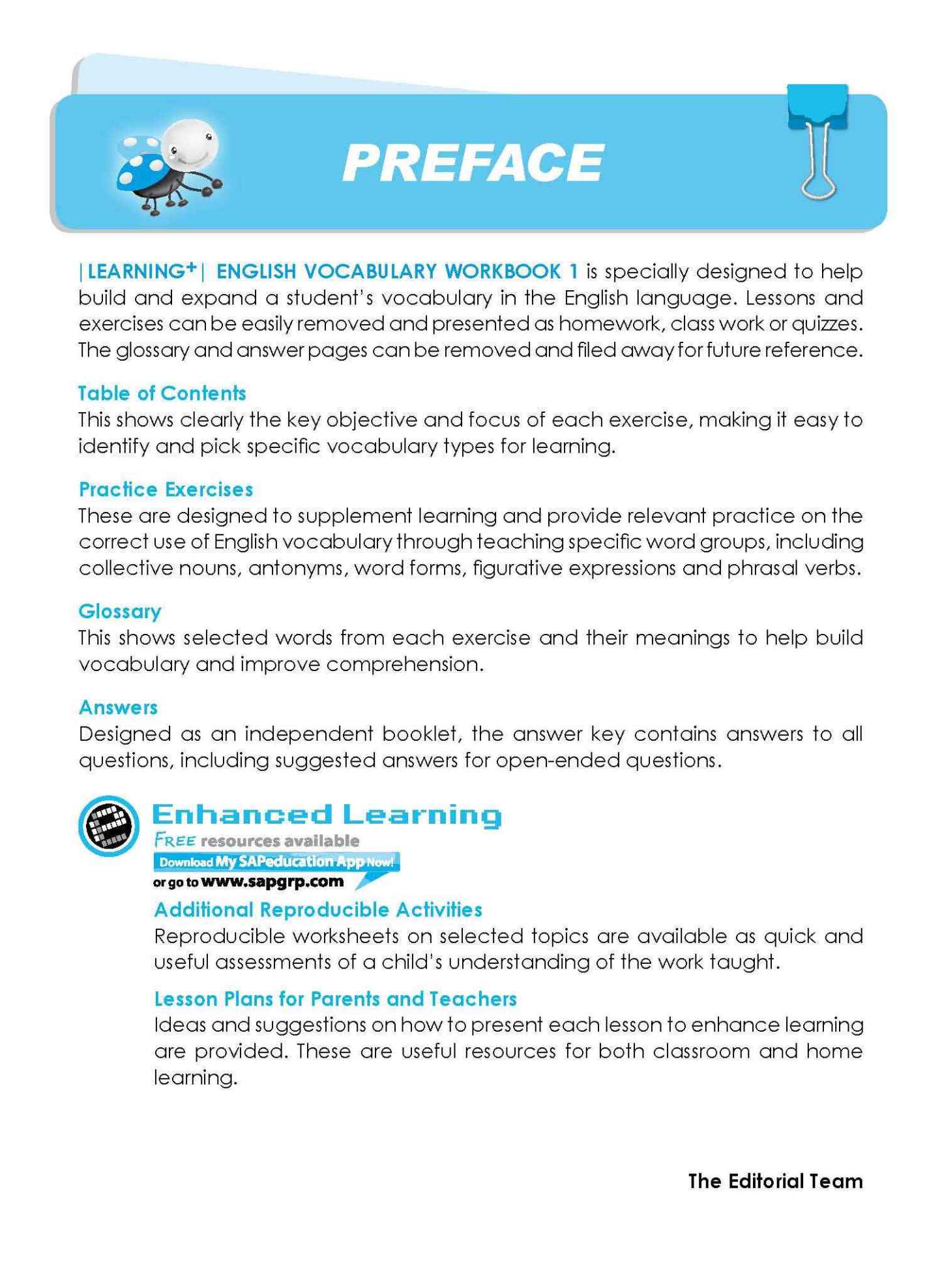 LEARNING+ ENGLISH VOCABULARY Workbook 1