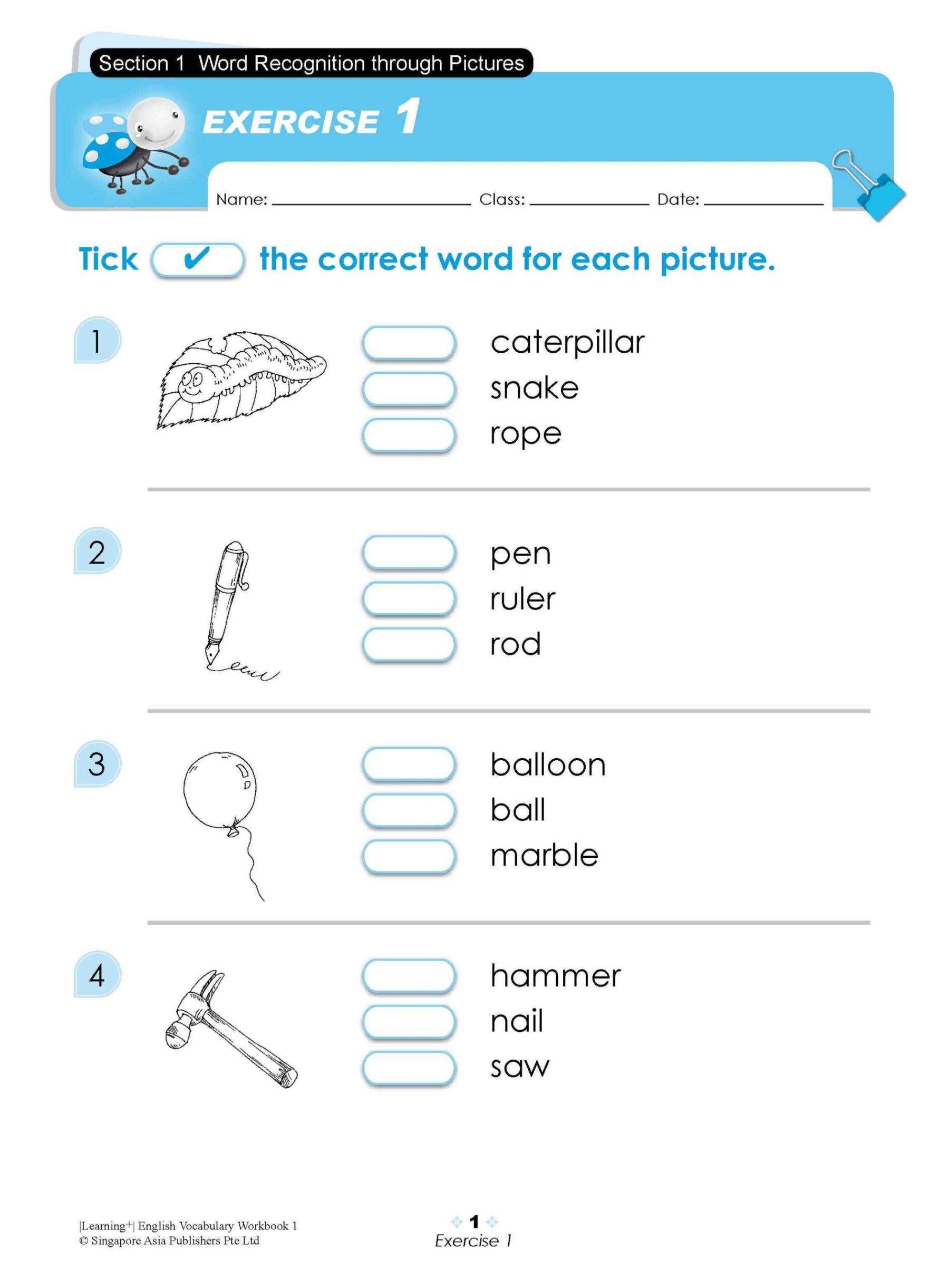 LEARNING+ ENGLISH VOCABULARY Workbook 1