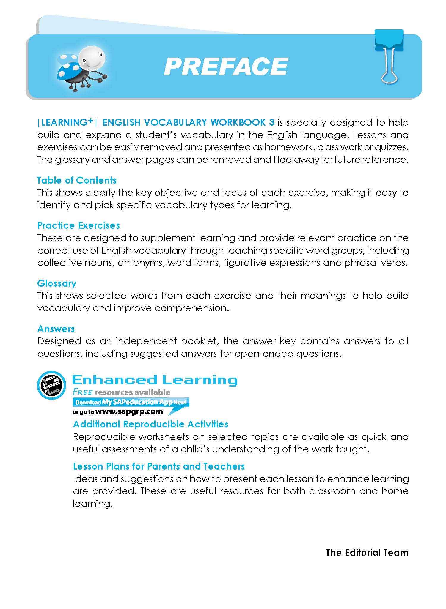 LEARNING+ ENGLISH VOCABULARY Workbook 3