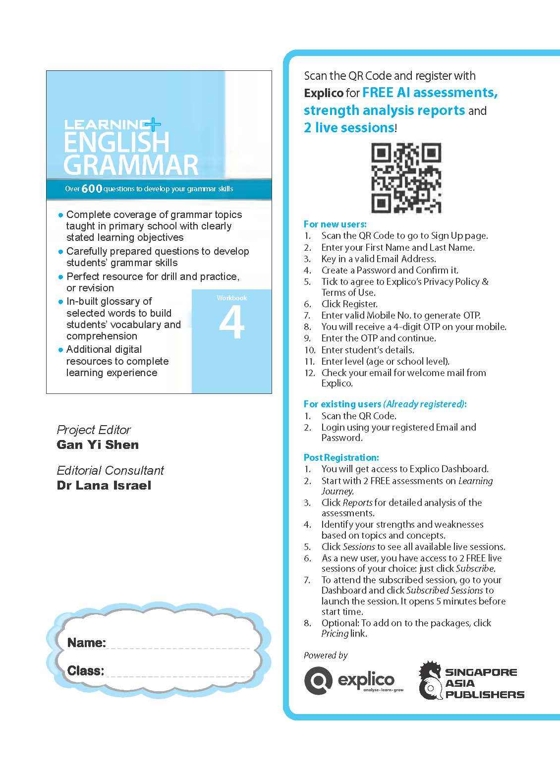 LEARNING+ ENGLISH GRAMMAR Workbook 4