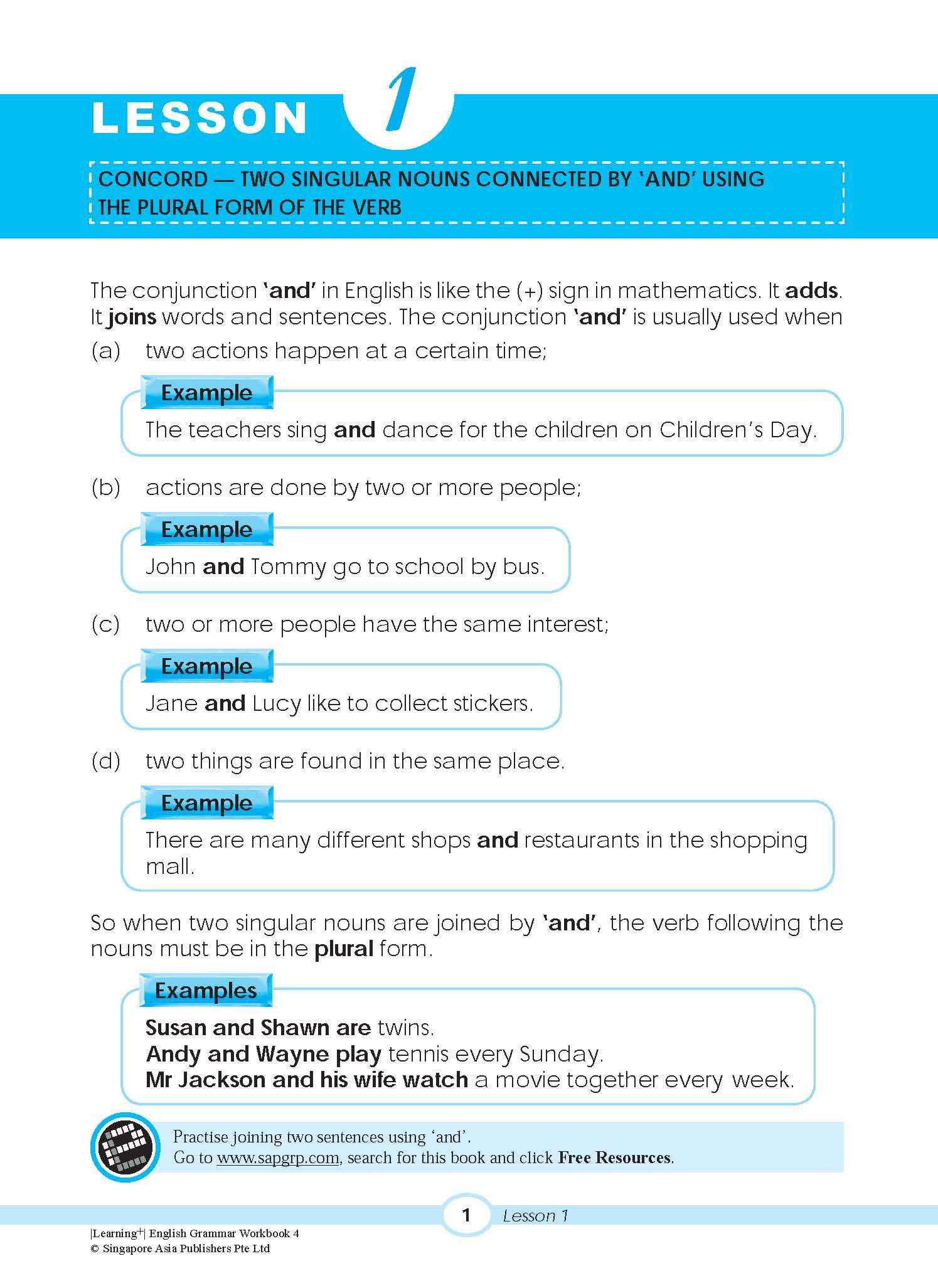 LEARNING+ ENGLISH GRAMMAR Workbook 4