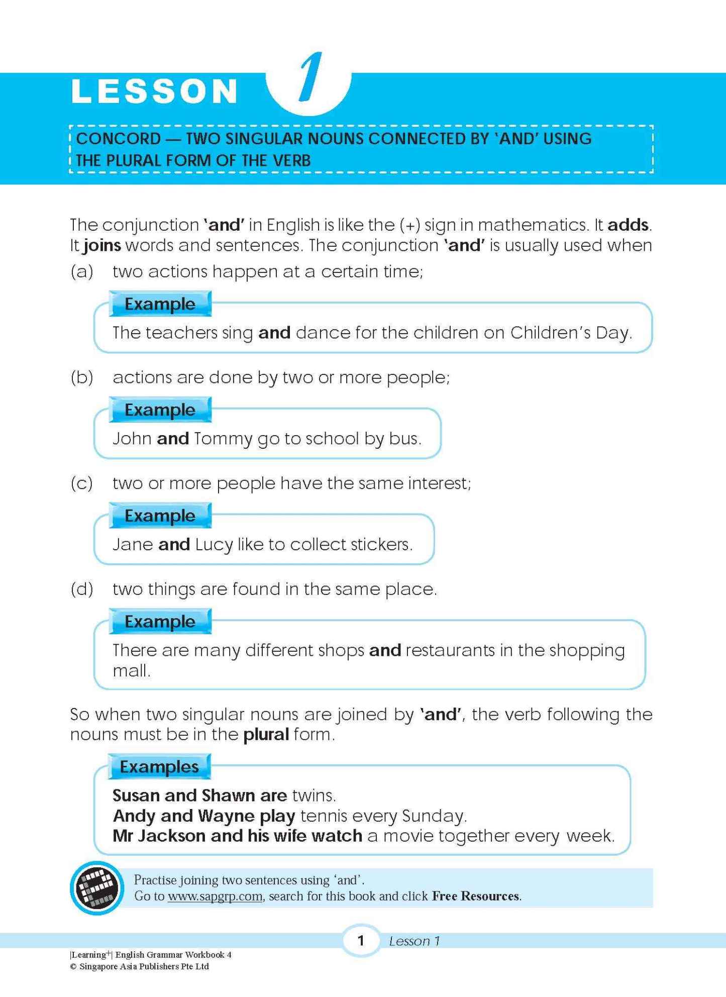 LEARNING+ ENGLISH GRAMMAR Workbook 4